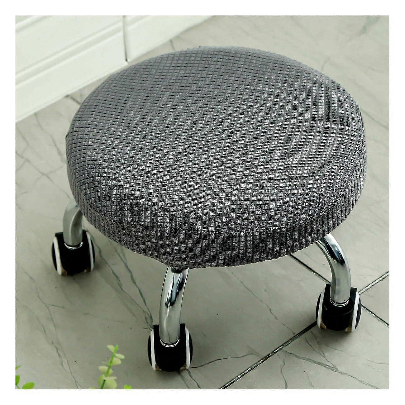 Stool Cover Round Diameter 30-42 cm (11.8-16.5 In) Fits Round Stools Stretchy Wrinkle-Free Washable Dustproof Model #4