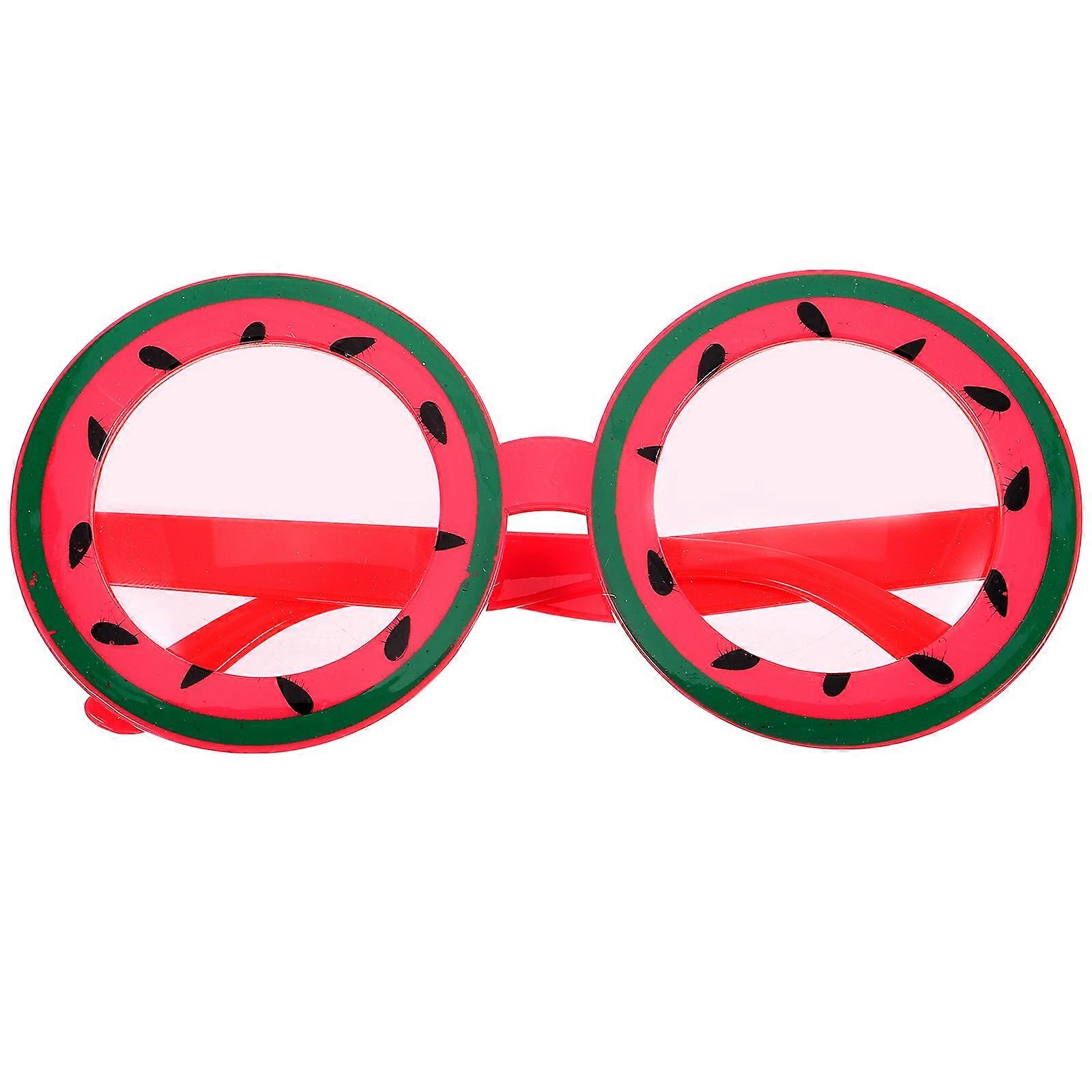 Watermelon Shaped Lightweight Eyeglasses Funny Party Prop for Beach and Theme Costume Events Accessory for Adults