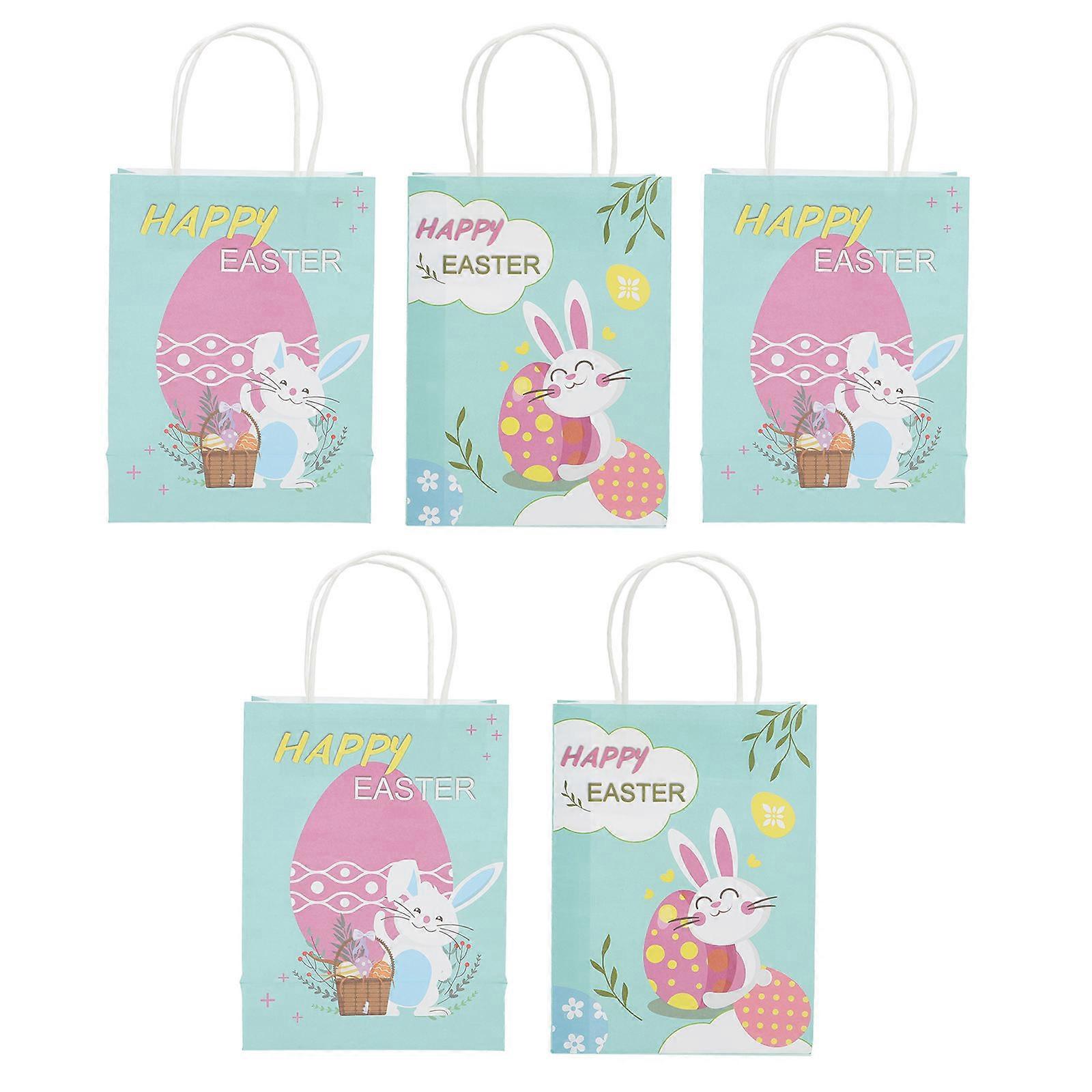 Candy Treat Bags Rectangular Food Packaging Bag For Easter Party Wedding Favor 5Pcs