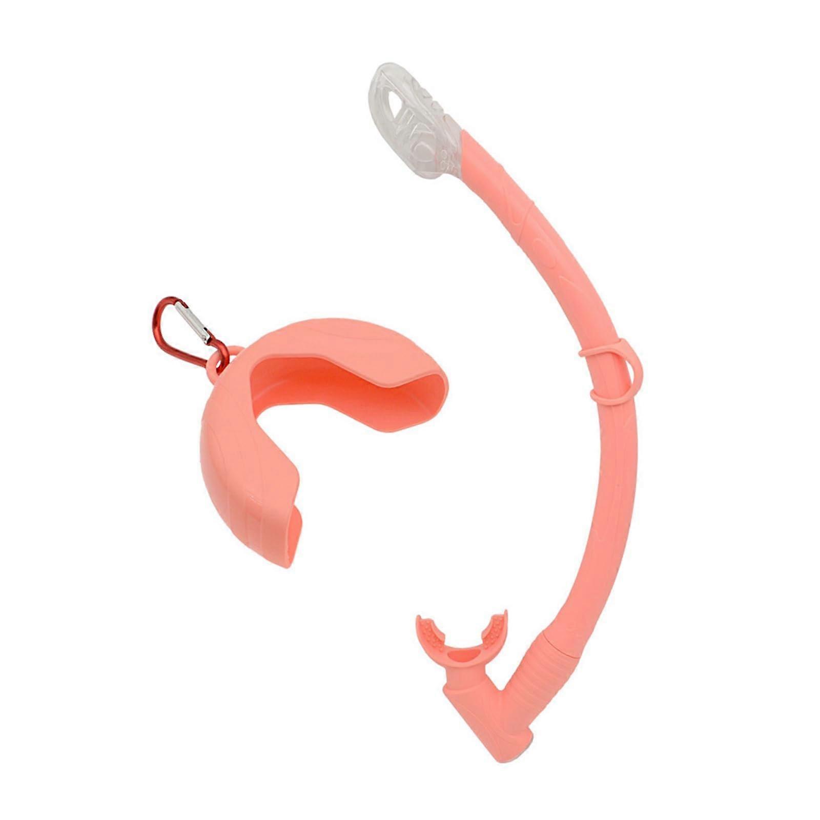 Flexible rollup snorkel, silicone, foldable, with compact storage box, diving and snorkeling, easy handling