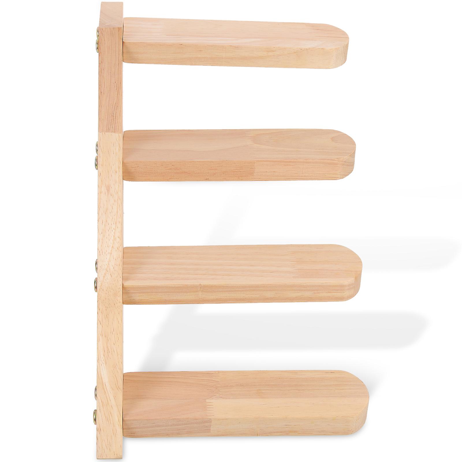 Cat Climbing Board Wooden Cat Wall Step Indoor Use Rectangular Shape Space Saving 1 Pair