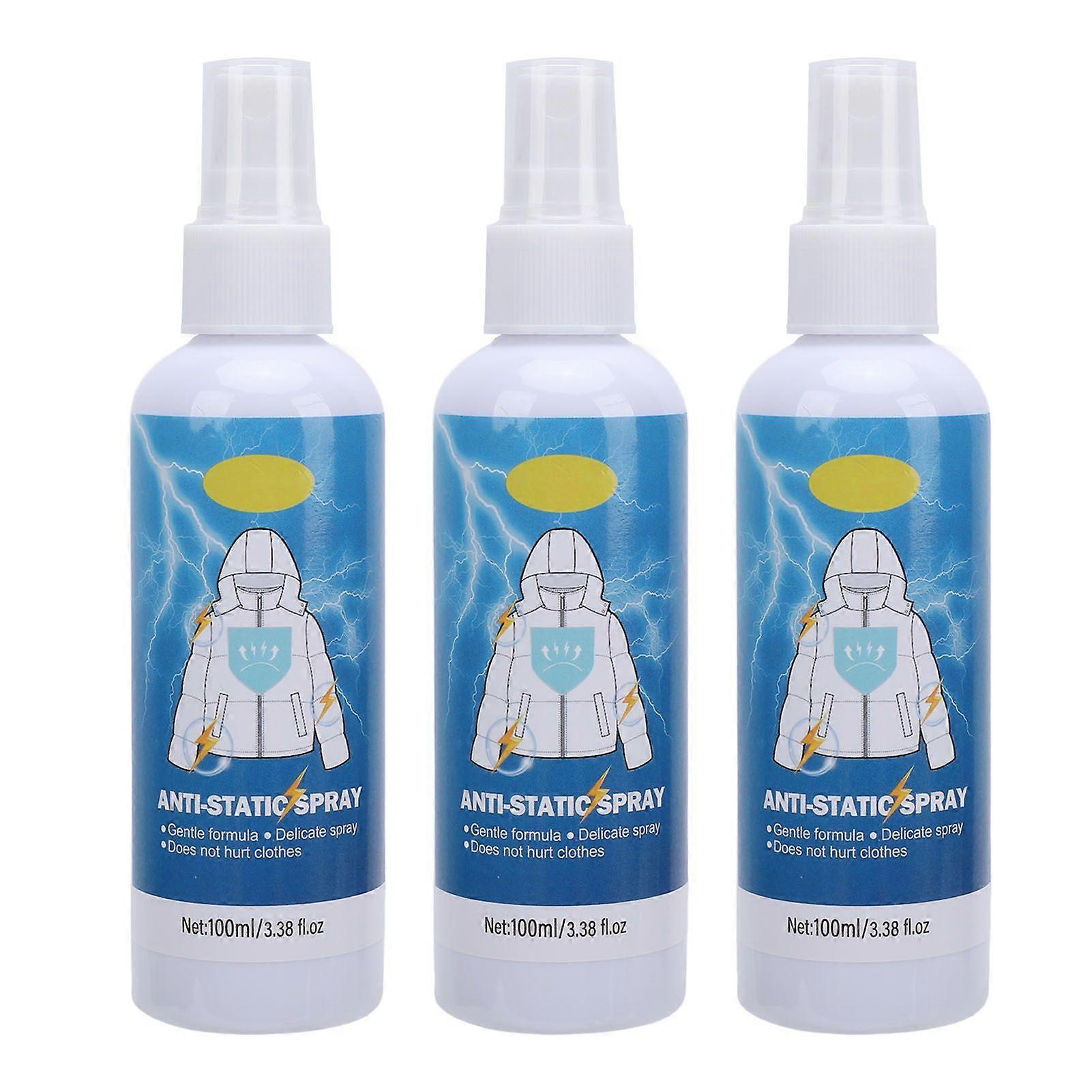 2025 Latest Model 3 Pcs Anti Static Spray for Hair Clothes Instantly Eliminate...