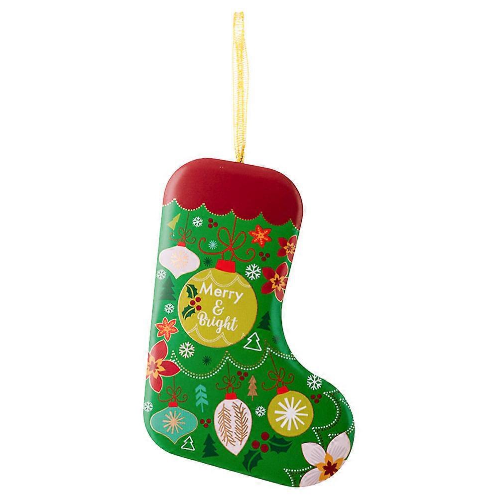 Tin Box Cookie Tin Candy Biscuit Jar Storage Can Decorative Christmas Design Rectangular 14X9.5X5CM Multi Color present Box 1Pack