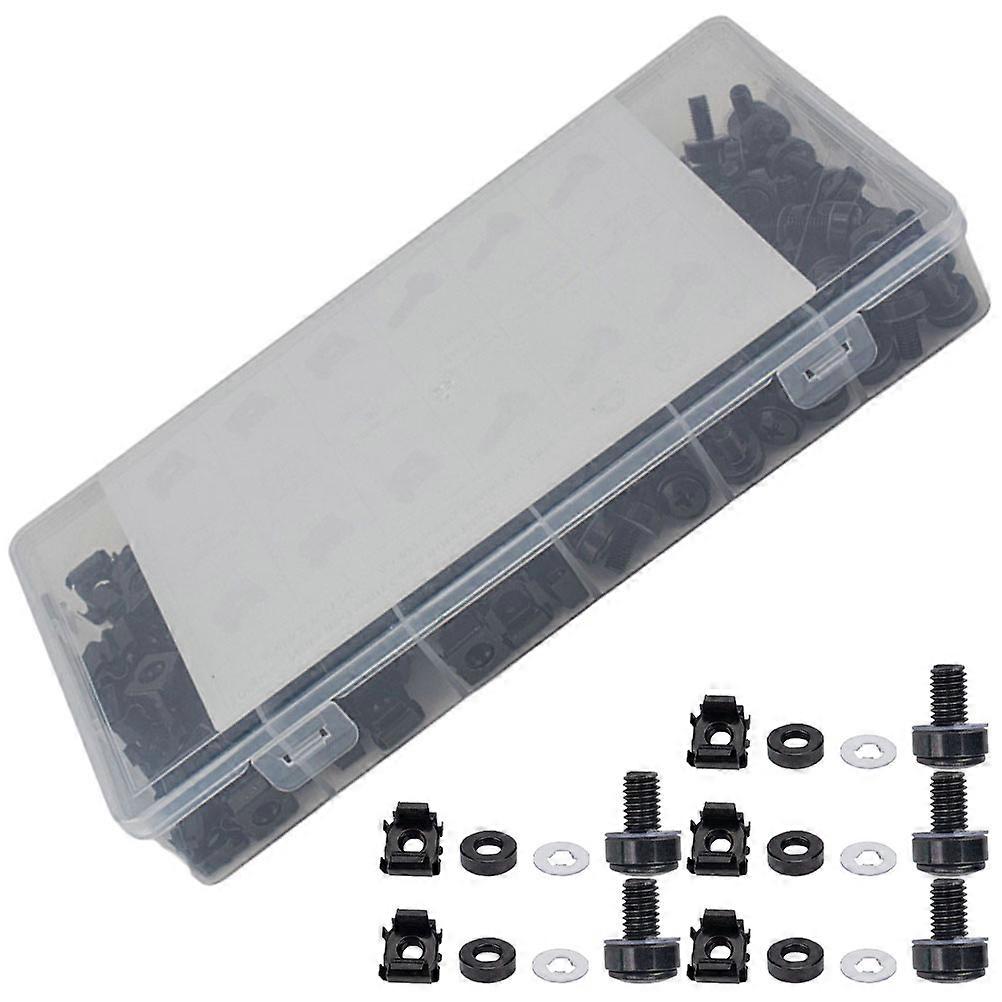 Server Shelf Cage Nuts DIY Users Assembly Carbon Steel M6*16 Mounting 1Set