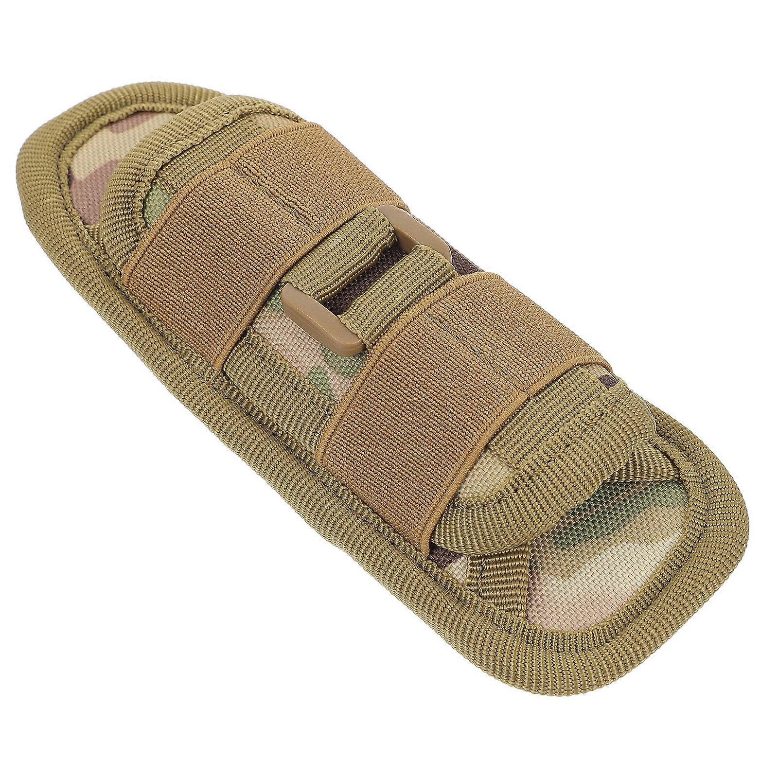 Camouflage Torch Carry Case with Rotating Clip – Portable Flashlight Holder for Outdoor Activities and Professional Hunting