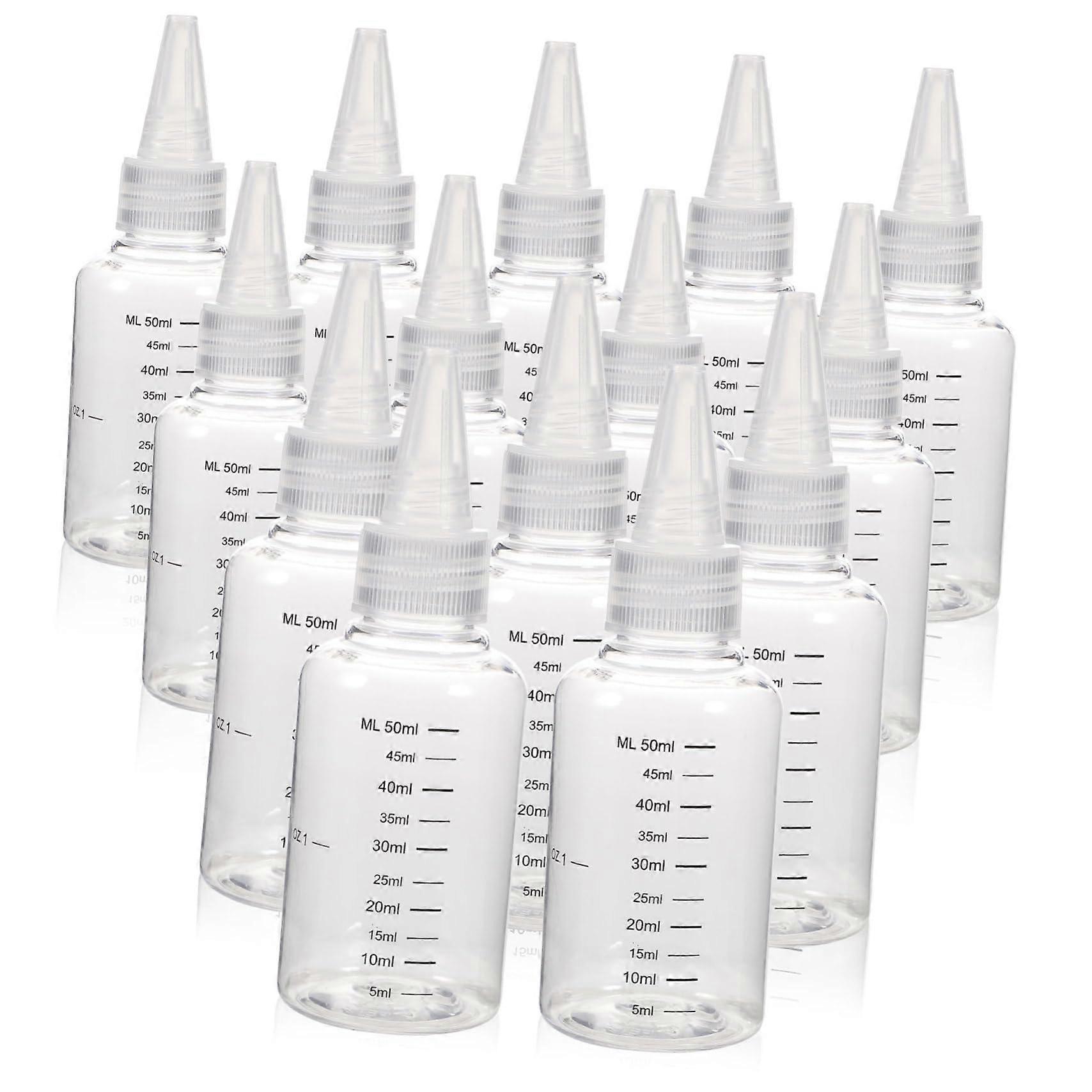 Squeeze Bottles Set Of 20 Clear Plastic With Dropper Tip For Travel Camping Crafts Leak-Proof