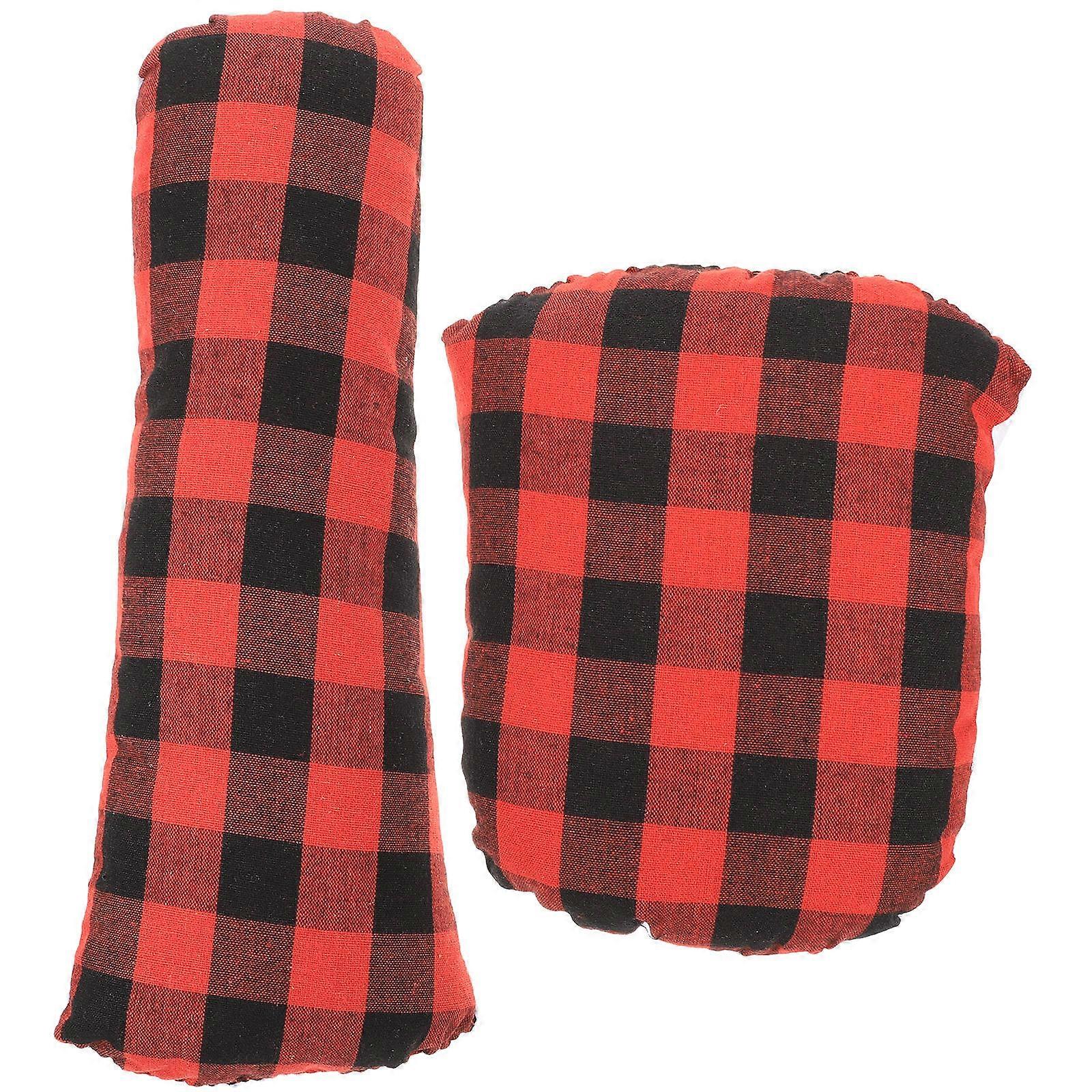 Sewing Cushion Ironing Pad For Home Use Red Flax Rectangular Wear-Resistant 2Pcs