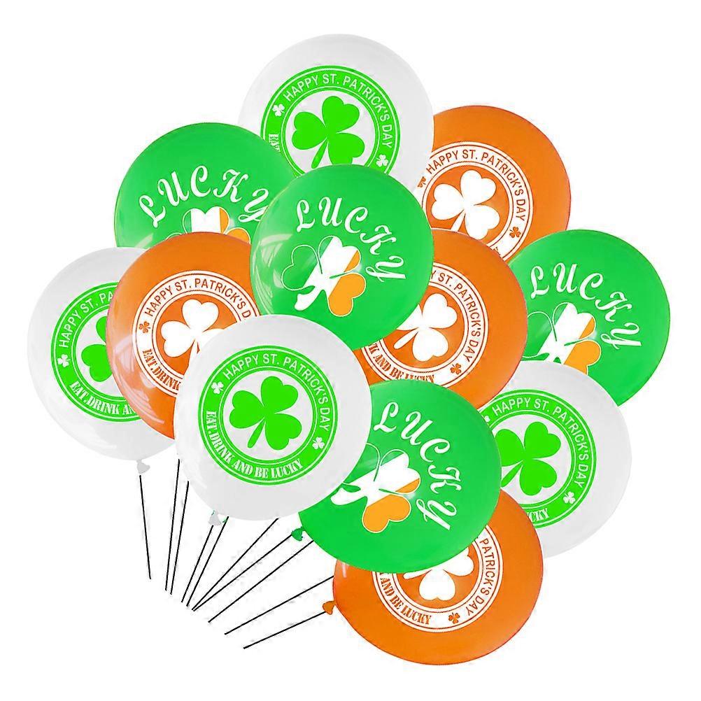 Irish Holiday Party Supplies Particks Balloons Assorted Color 30.5X30.5X30.5CM Wall Hanging 24Pcs