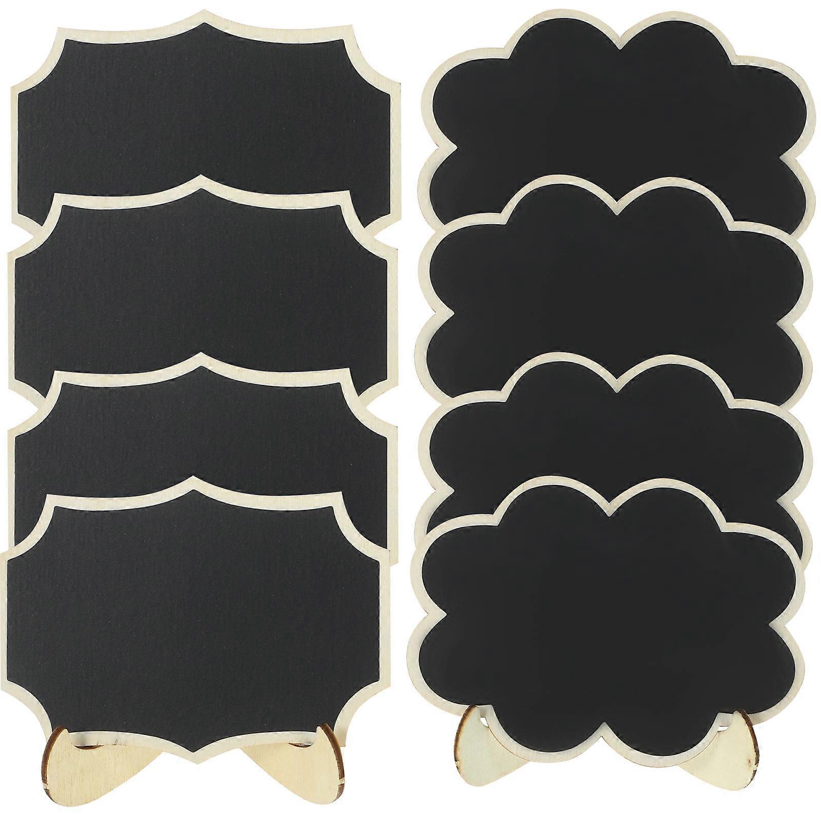 Memo Board Small Chalkboard Message Board Minimalist Style for Cafe 8Pcs