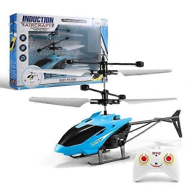 Rc Helicopter Toy Flying Mini Airplane Rc Airplane Blue