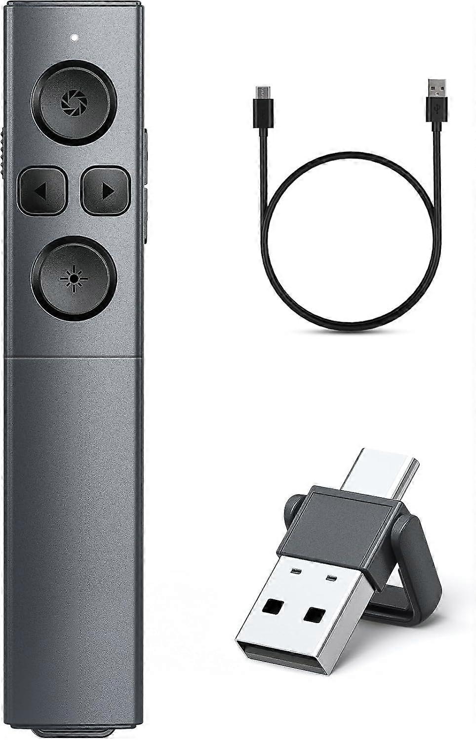 Presenter 2-in-1 USB Type-C Presentation Clicker Wireless Presenter Remote