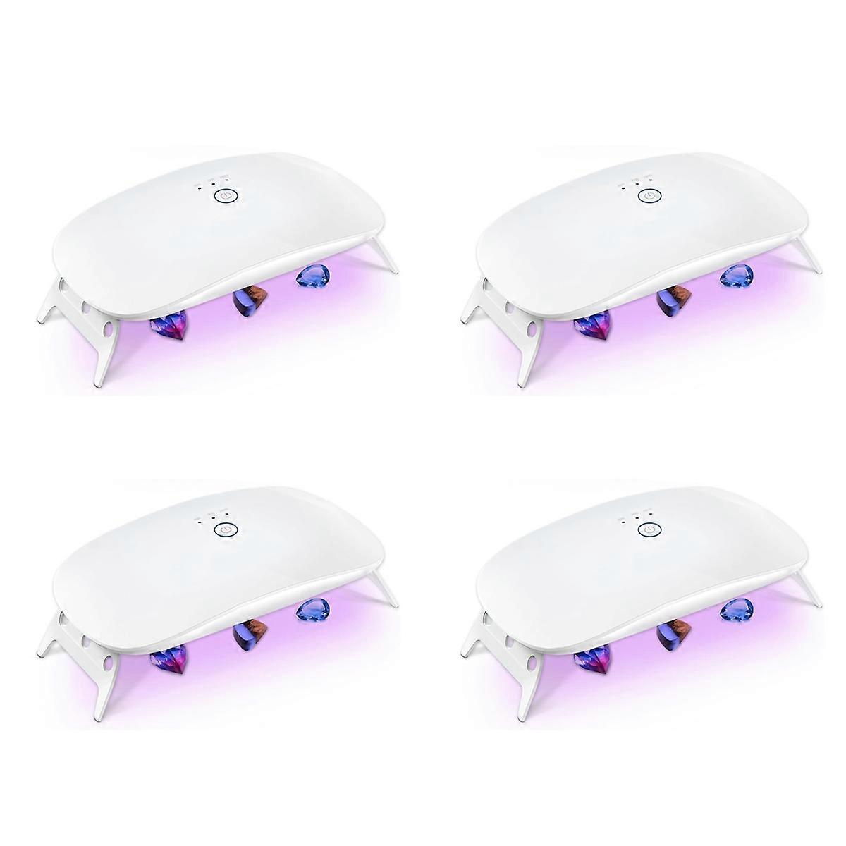 4X UV Light for Resin, Foldable UV Resin Ligh, Portable & Fast Curing Higher Power UV Lamp,Supplies
