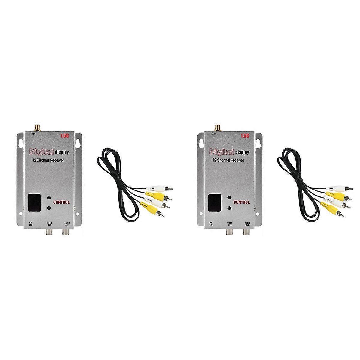 1.5G 1.5W FPV VRX 12CH 1500mW Audio Video Receiver