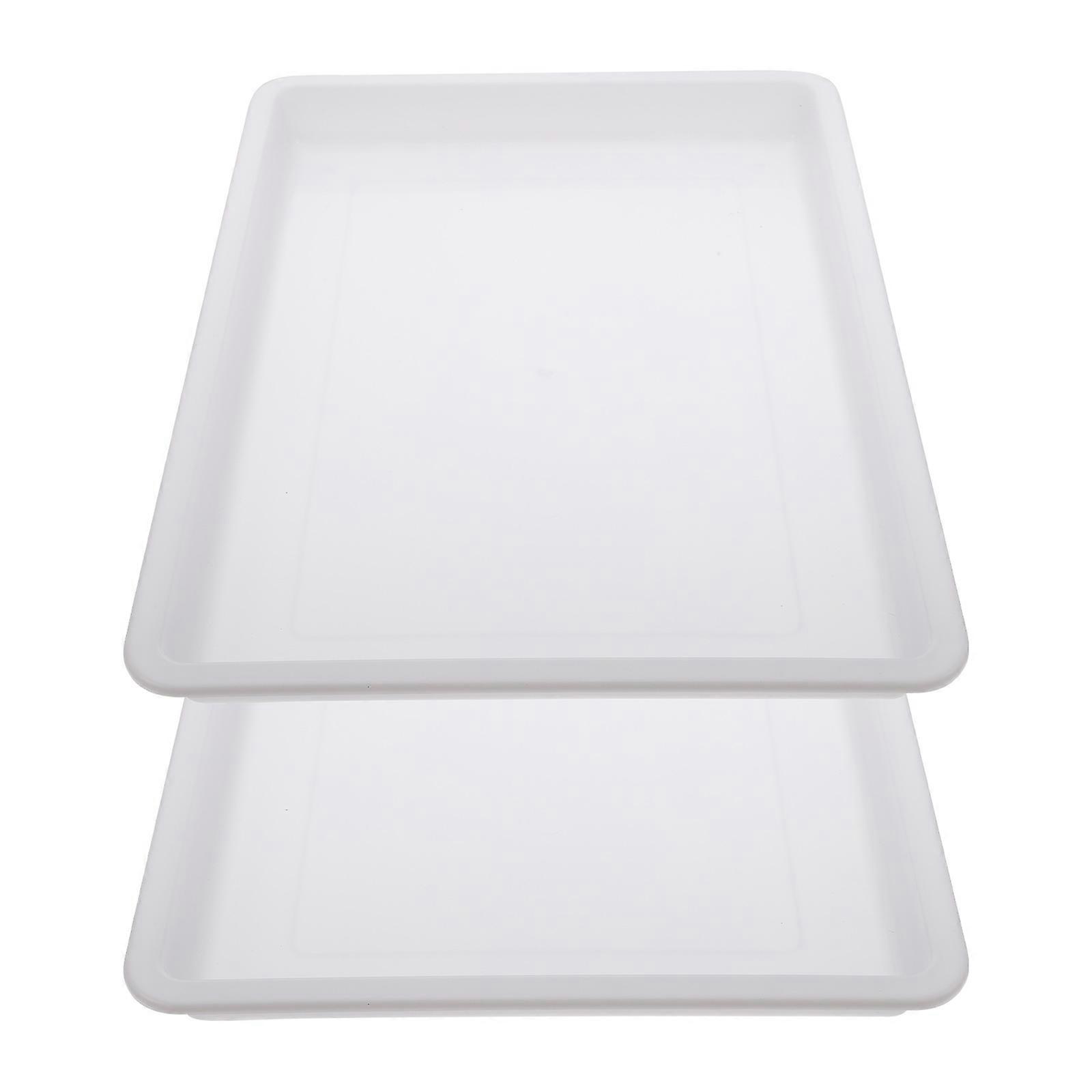 Paint Holder Tray Multi Functional Storage Trays For Artists White 2Pcs