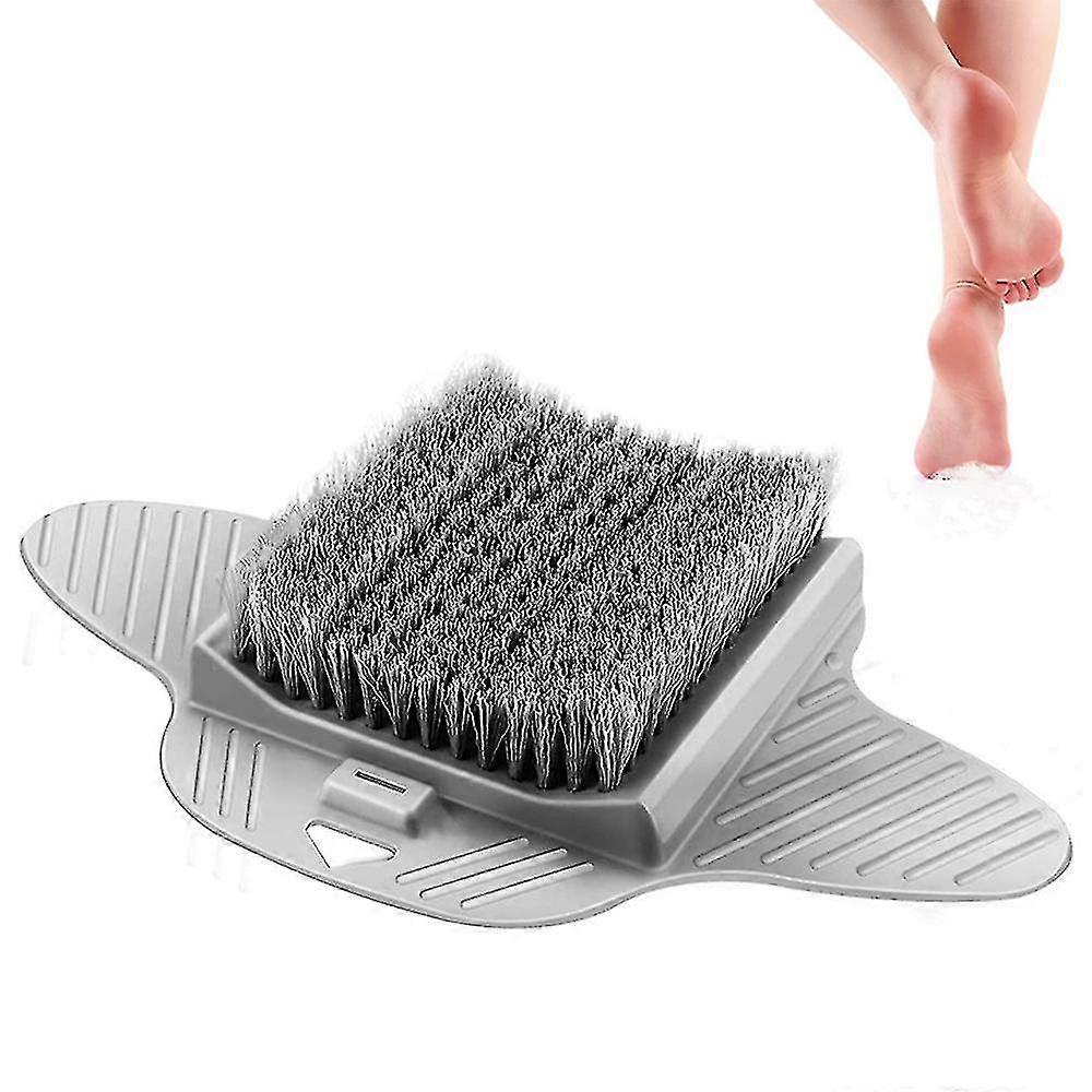 Shower Foot Scrubber with Pumice Stone for Suitable Brand, Cleans, Smooths, Exfoliates & Massages Feet Without Bending in Shower