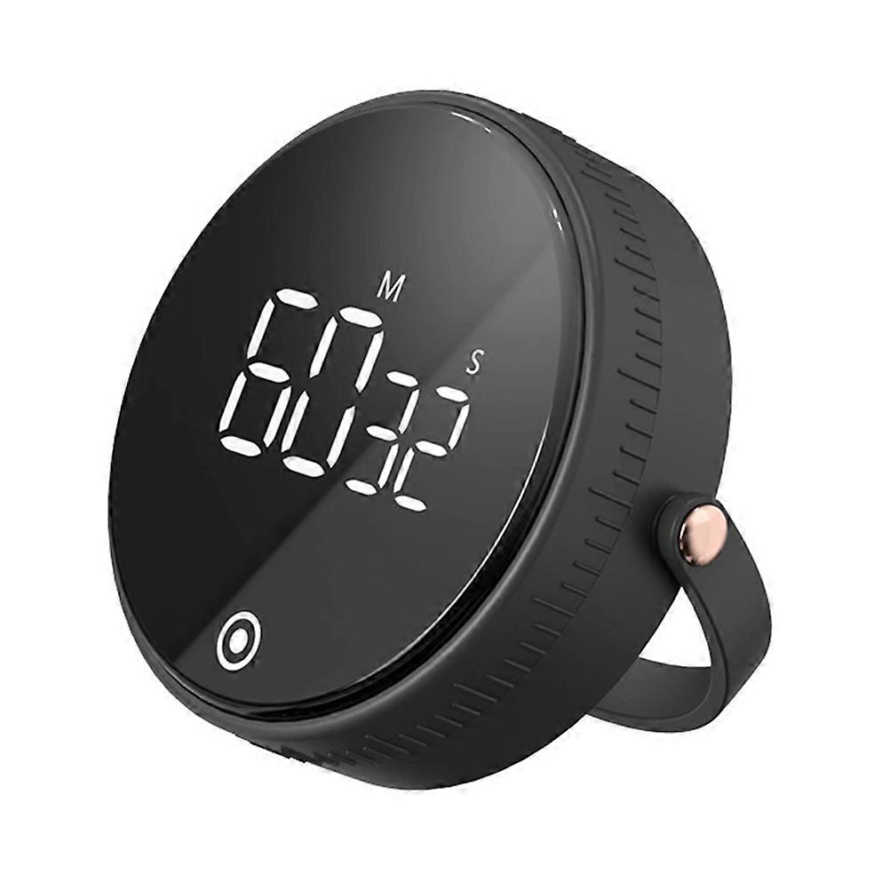 Kitchen Timer Mechanical Timer Mute Timer Alarm Clock for Home Cooking Black 2.56X8.33CM Time Management 1Pcs