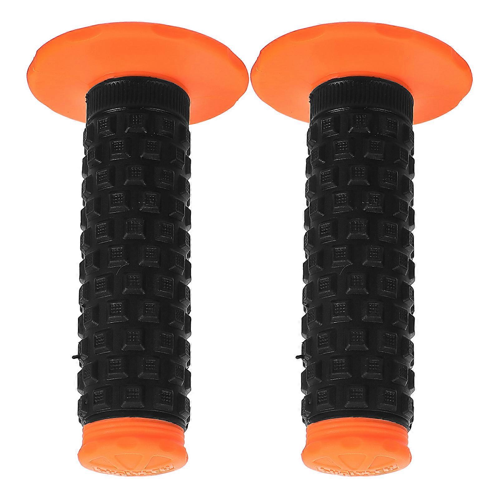 Rubber Motorcycle Handlebar Grips Universal Design Enhanced Grip Comfortable Riding Experience 2Pcs