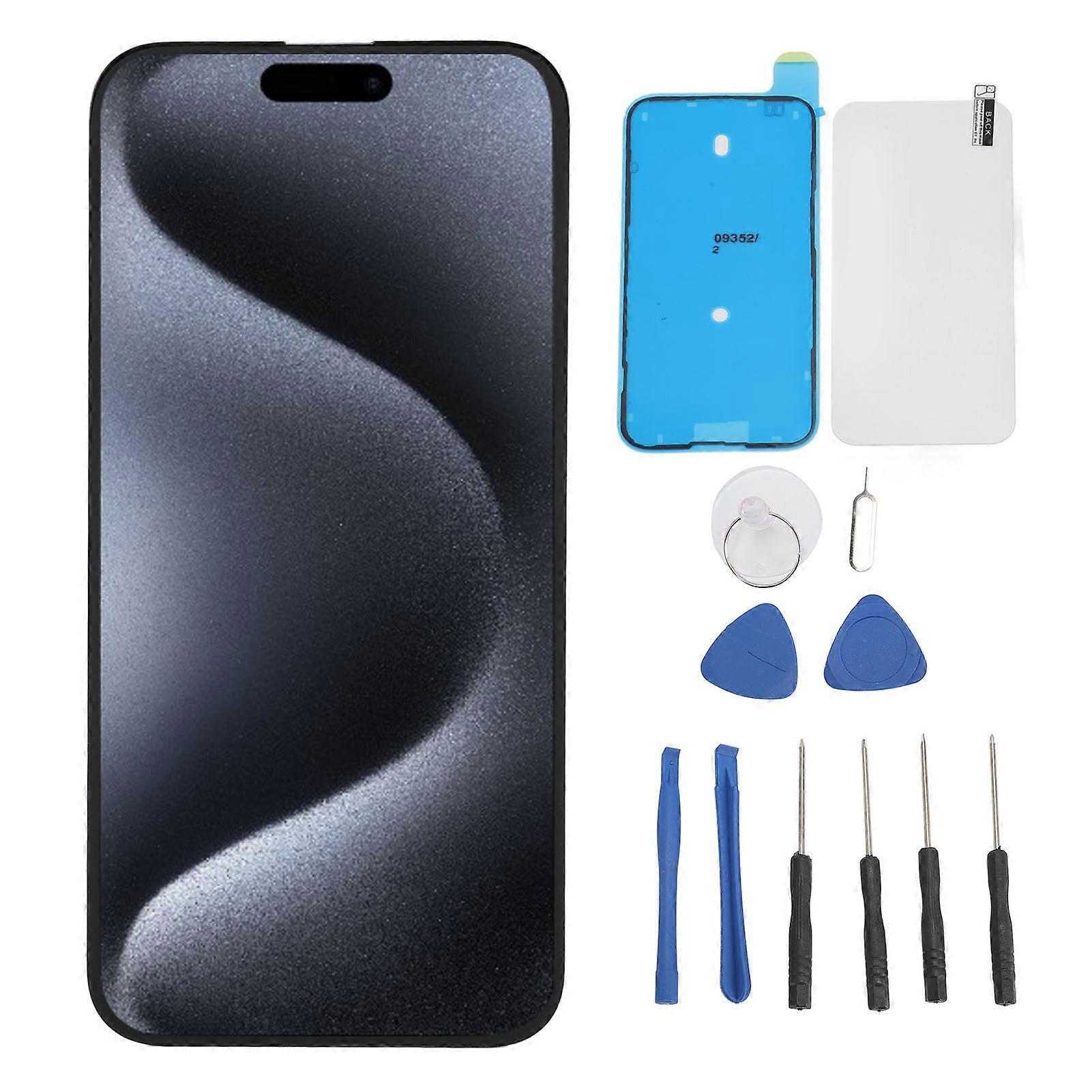 6.7" 15 Plus Screen Replacement with 3D Touch, Tools, and Screen Protector for Repair