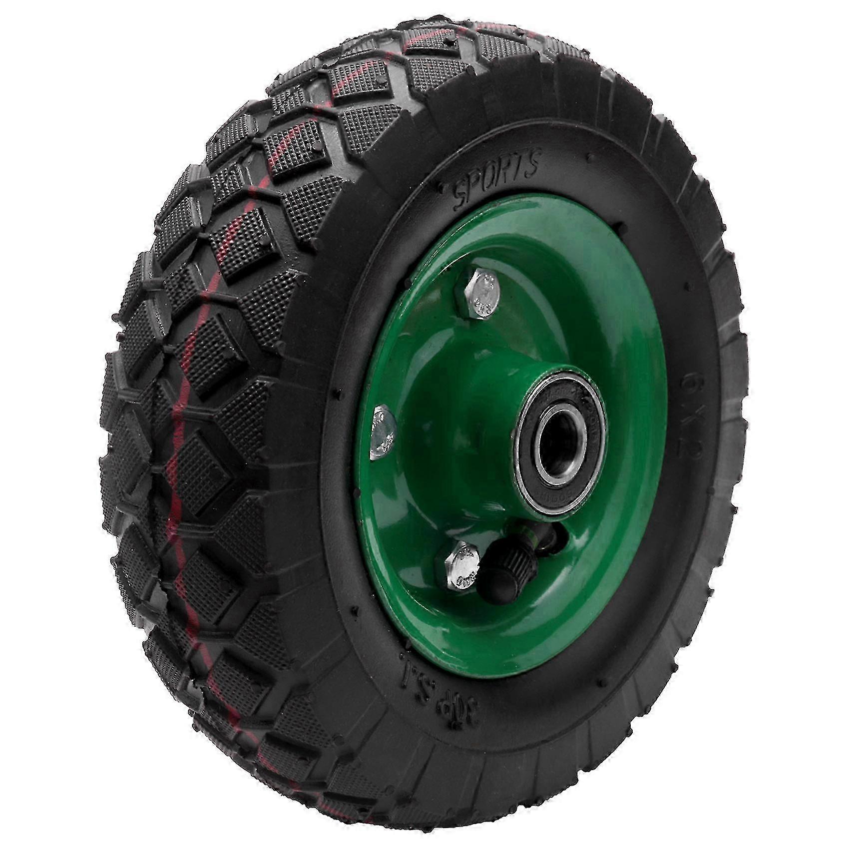 6-inch Inflatable Wheel with Wear-resistant Tire for Industrial Use, Suitable for Heavy-duty Carts and Trolleys, Supports Up to 250kg
