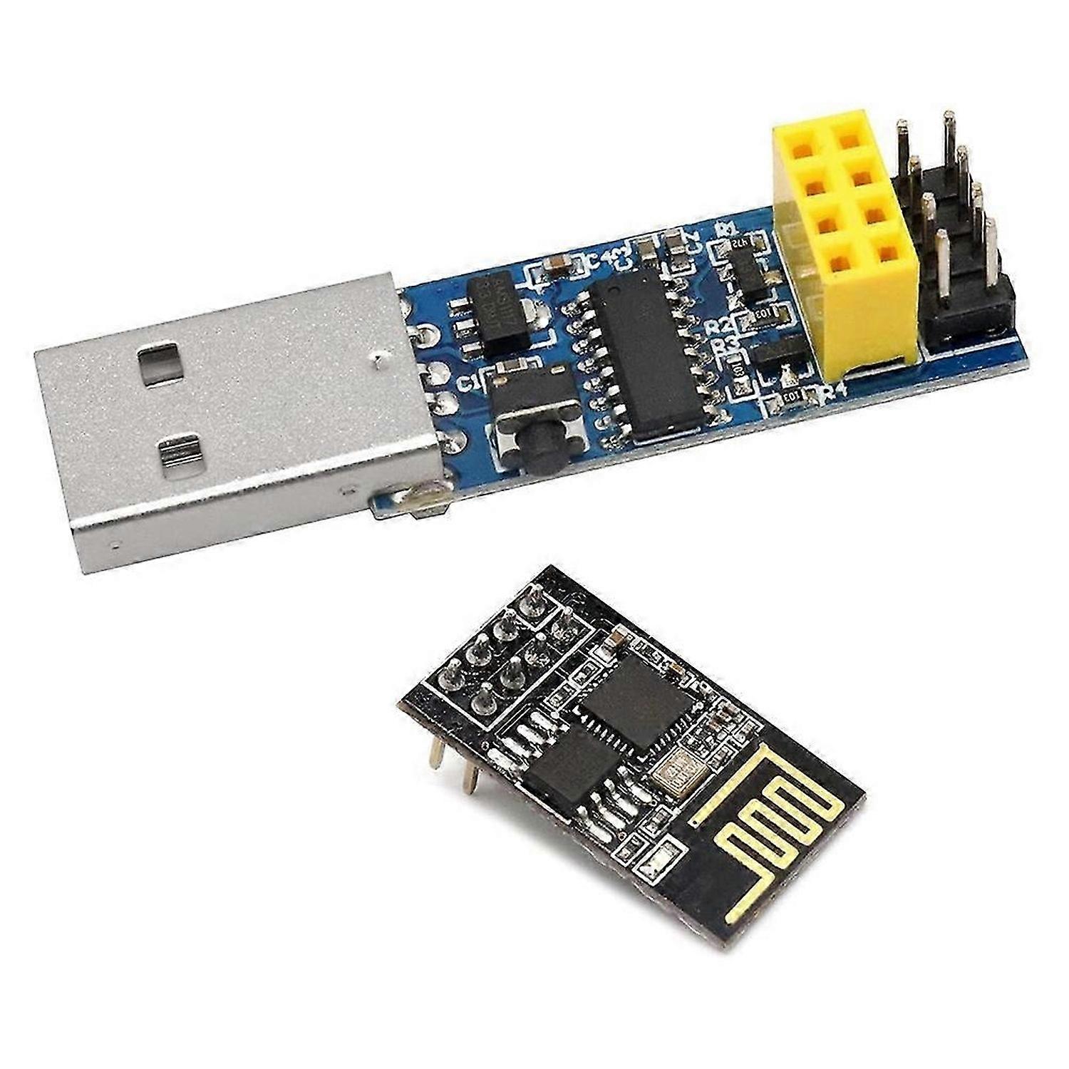 USB to ESP8266 Breakout CH340C ESP-01 ESP-01S Prog WiFi Programmer Downloader Adapter with Reset Aut