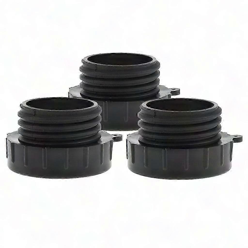 3pcs IBC Fine Threads Adapter Ibc Tote Tank IBC Tote Fittings 2in Black