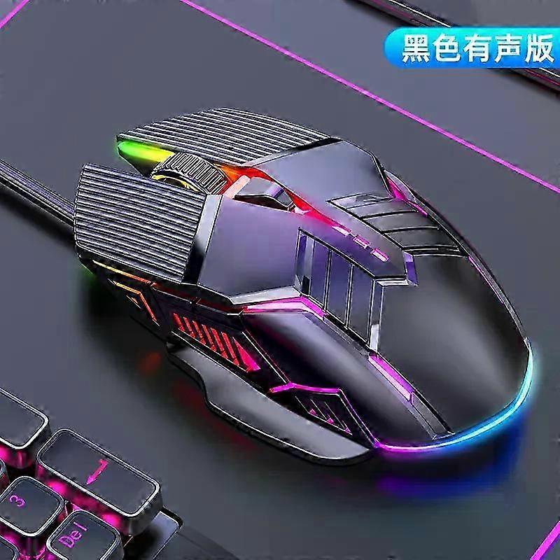 3200DPI Ergonomic Wired Gaming Mouse USB RGB Mouse with 6 Buttons LED Silent for PC Laptop