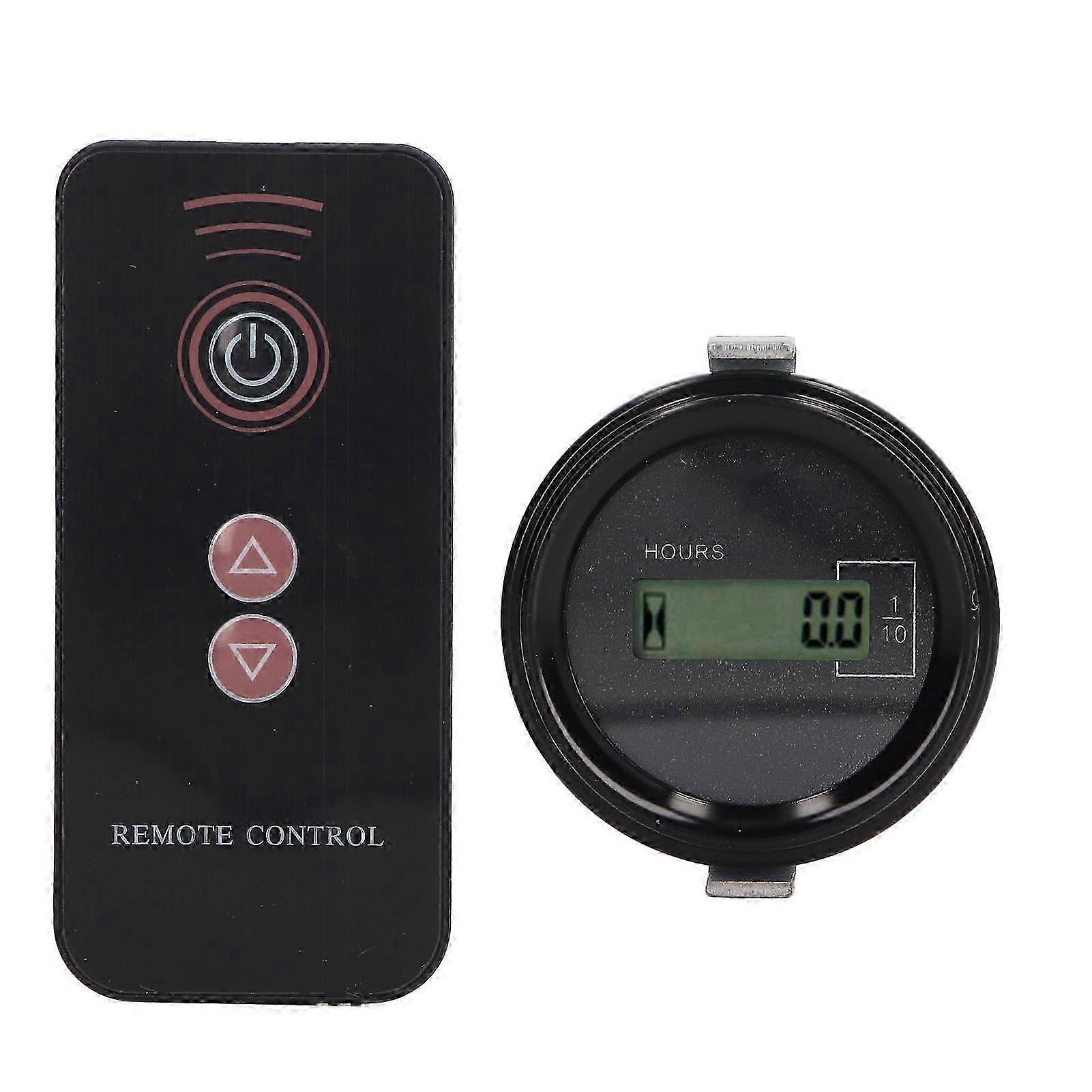 Excavator Timer Hour Meter Remote Control LCD Digital Display 12V-36V 0-99999.9H Suitable for Kato
