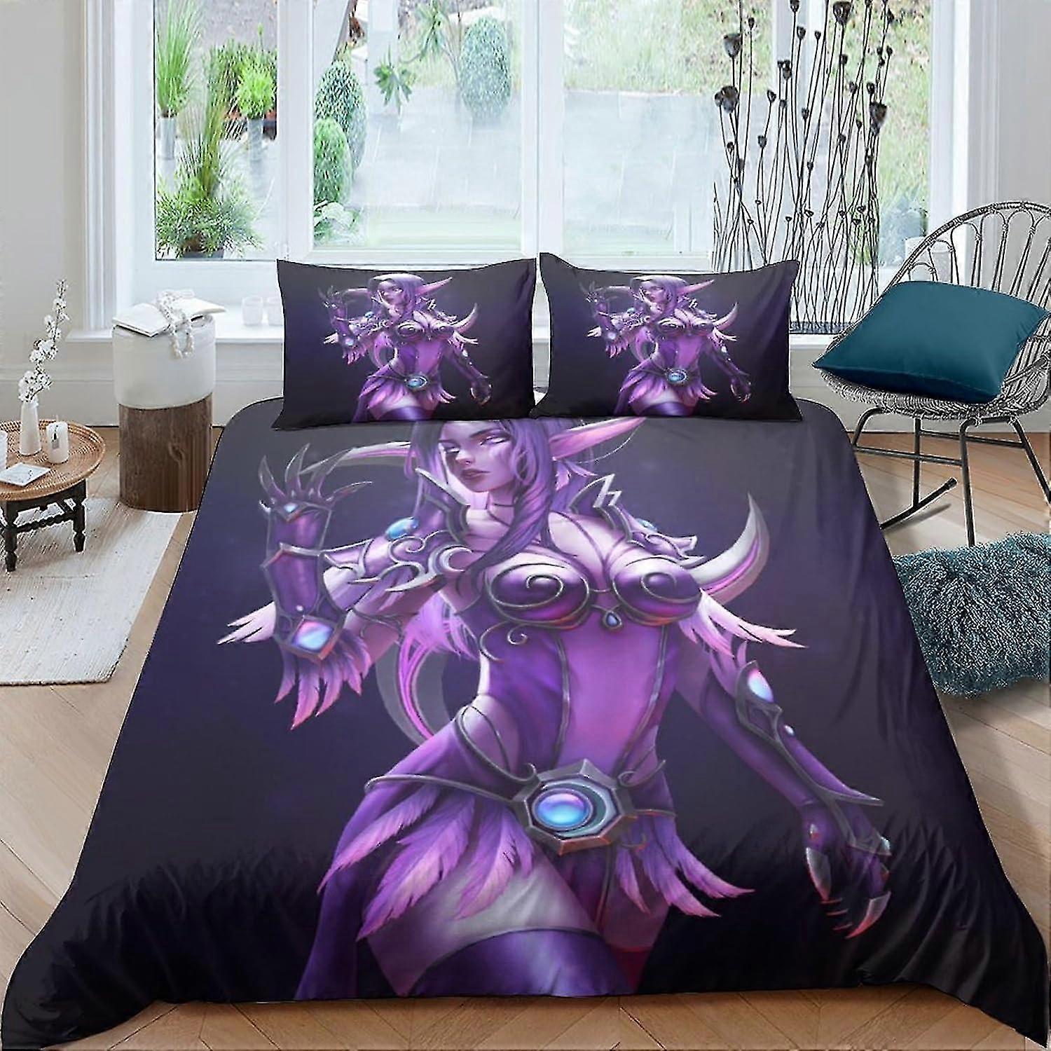 3D Printed Duvet Cover Set for Teens, Soft Microfiber Bedding Quilt Cover Set with Zipper Closure, 3 Pieces