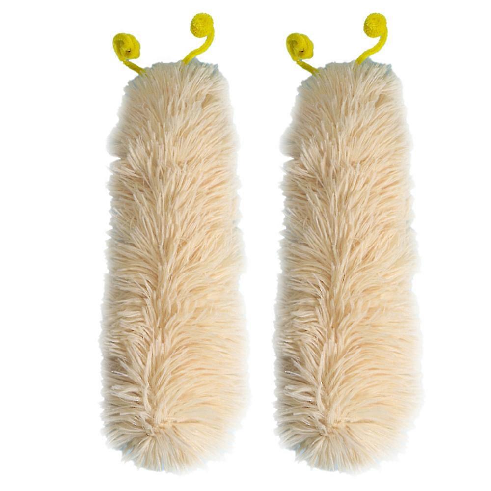 2Pcs Catnip Toy Cat Kick Ball Toy Interactive Cat Toy Kitten Toy Indoor Kitten Kick Pillow Toy-Beige