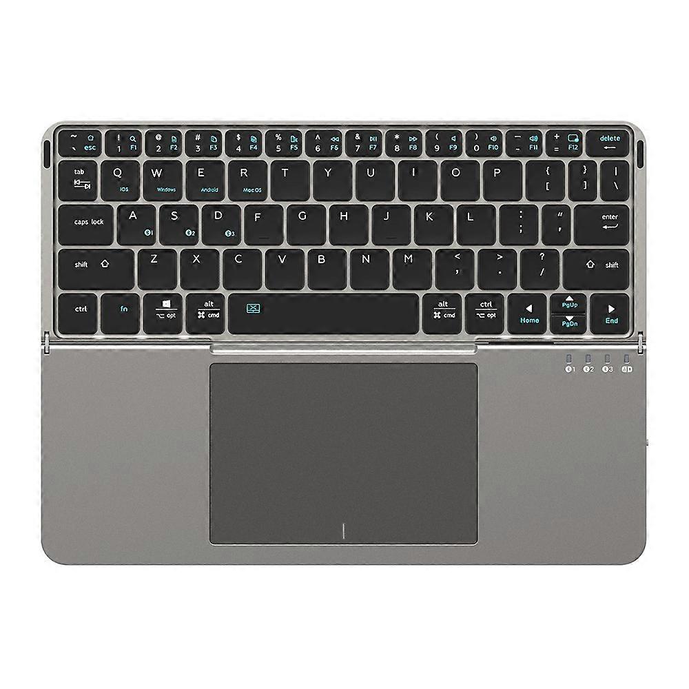 DUX DUCIS OK Fold Series Touchpad Keyboard for Tablet / Phone Two-Fold Design Bluetooth-Compatible 5.0 Keyboard