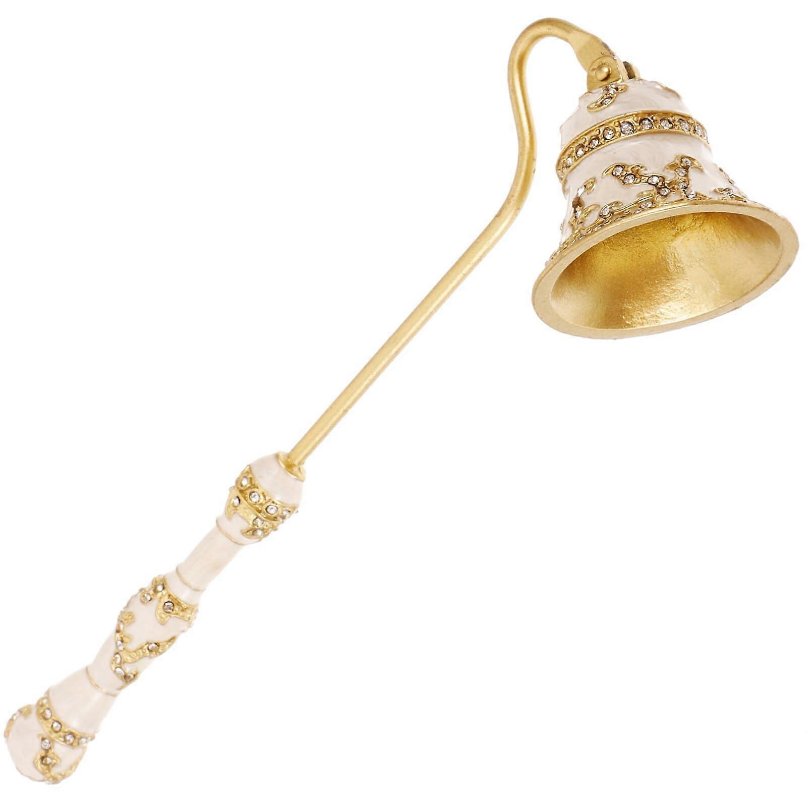 Candle Snuffer with Long Handle Vintage Design Candle Wick Trimmer Accessory for Safe Flame Extinguishing