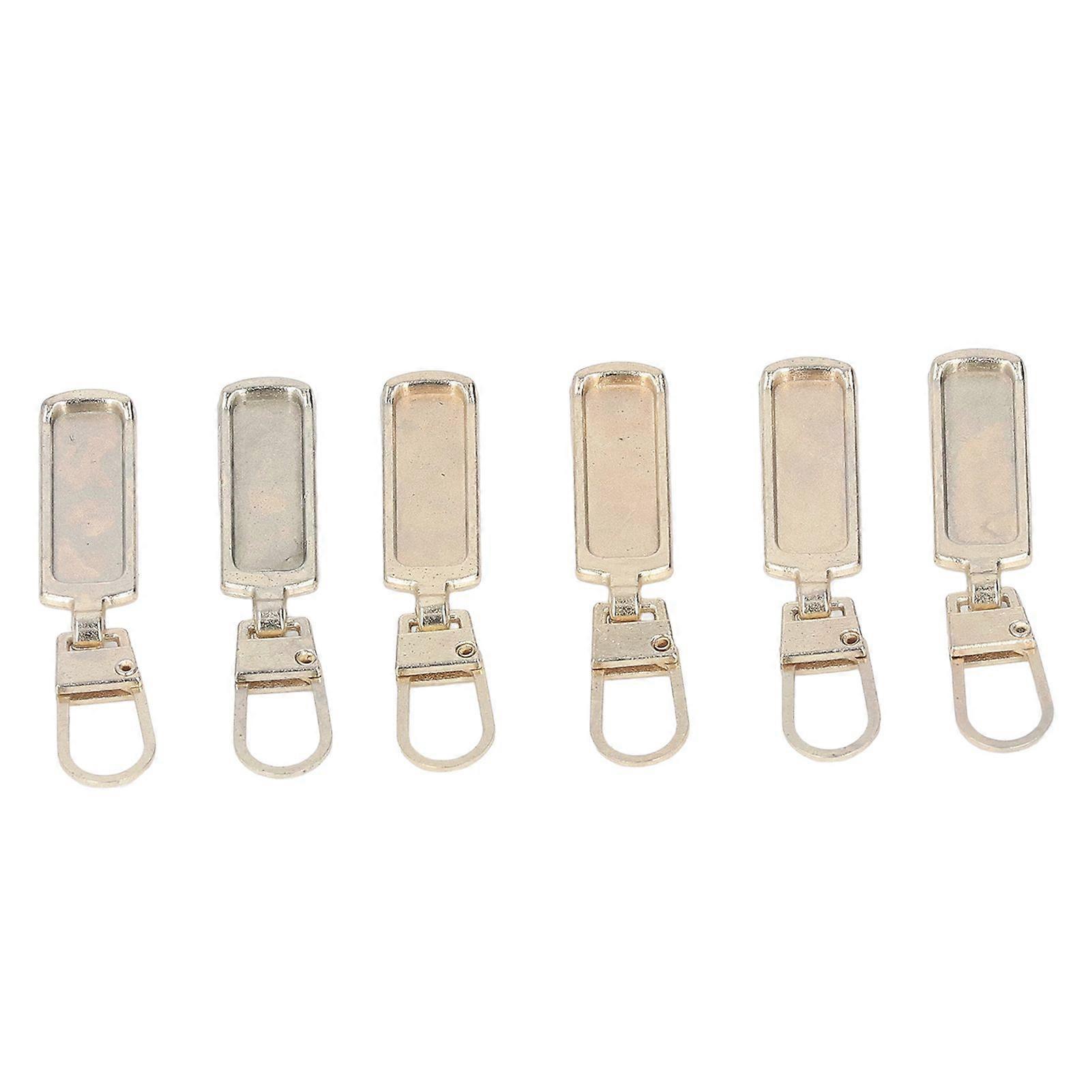 2025 Latest Model  6Pcs Zipper Pull Tab Rustproof Detachable Colred Zipper