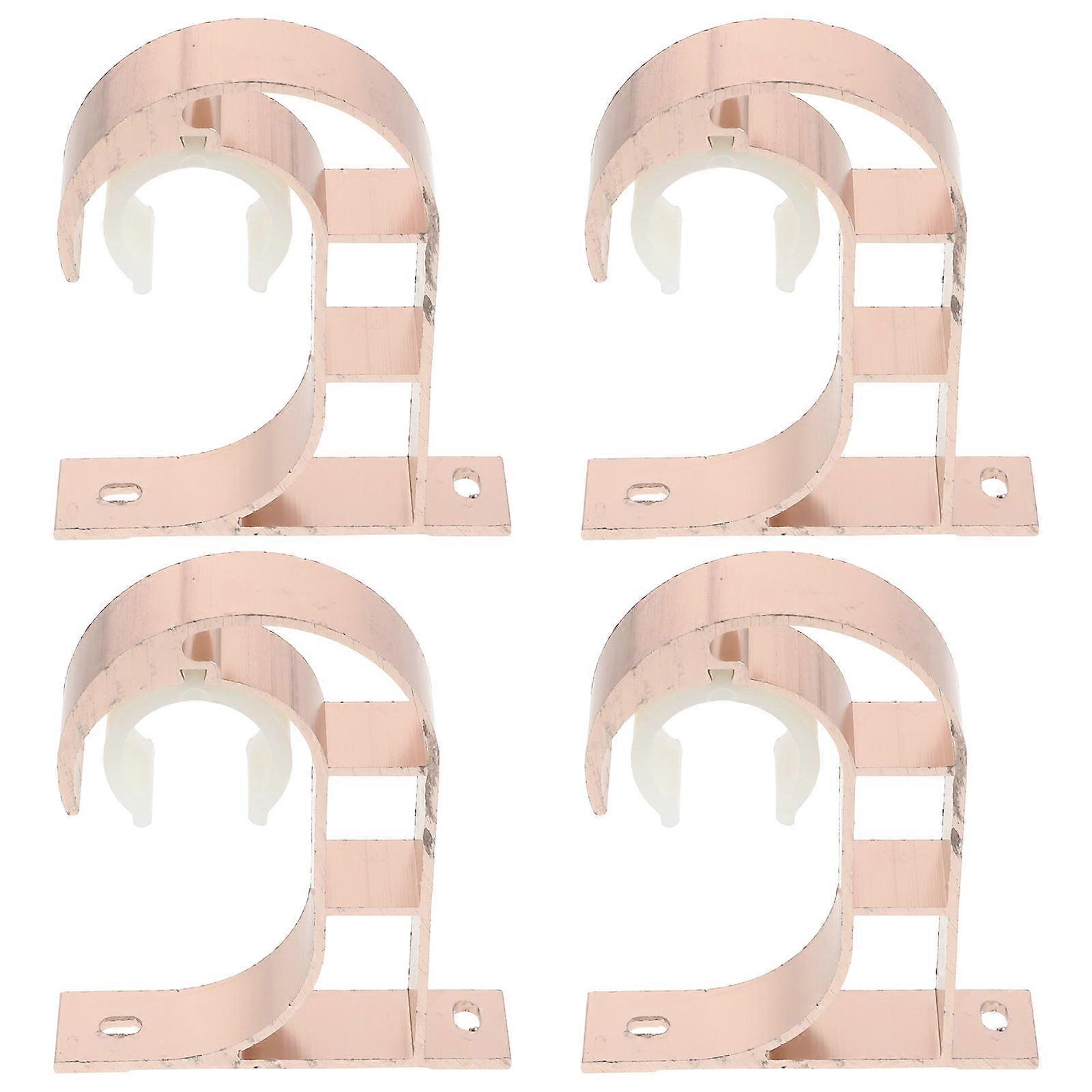 Curtain Rod Bracket Heavy Duty Ceiling Installation 8.80X7.40X1.60CM Aluminium Alloy Enhanced Support