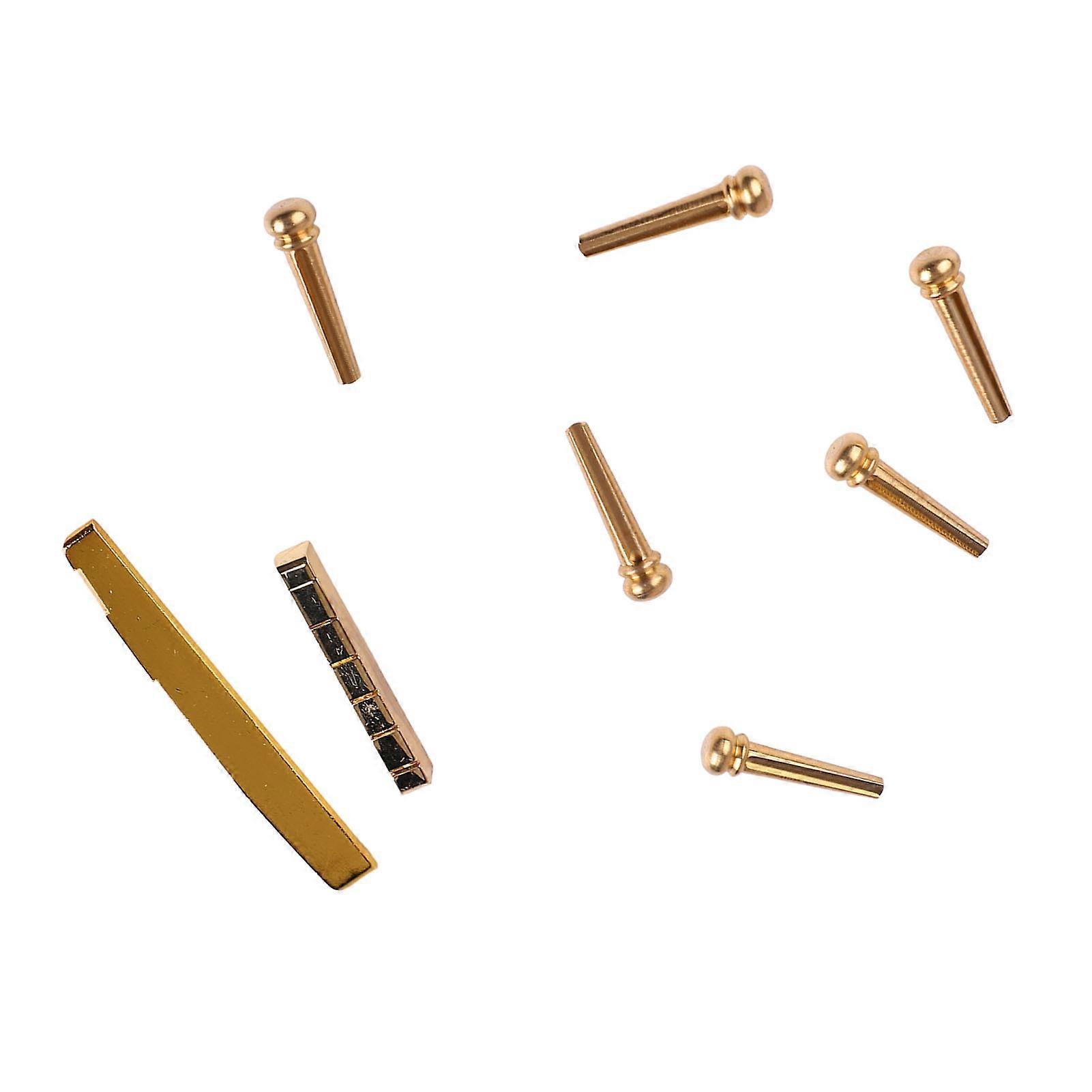 ギターアクセサリーセットブリッジペグナットサドルアコースティックギター用楽器パーツキット