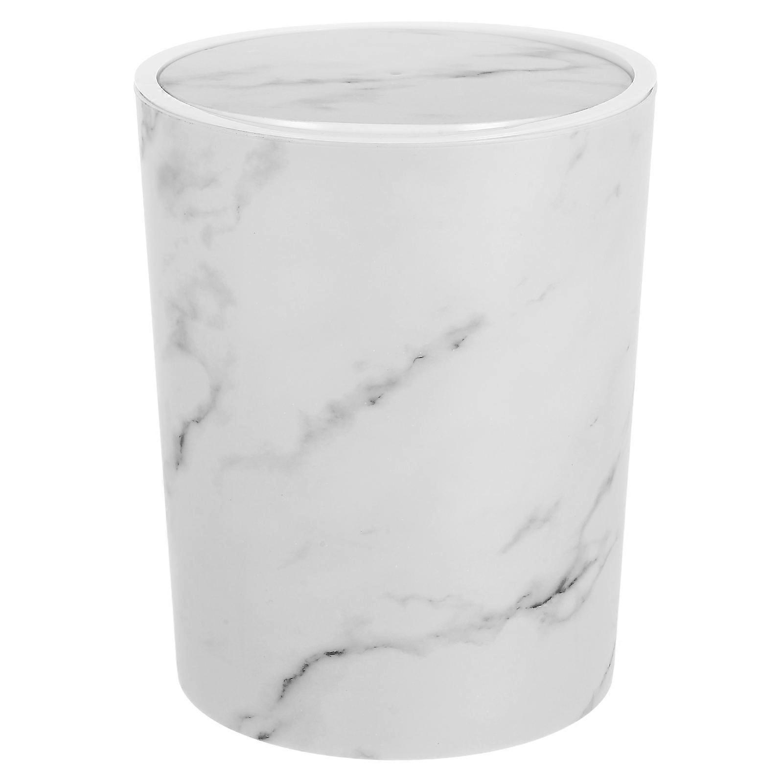 Bathroom Trash Can Modern Style for Office Use Bag Securing PP Material 1Pack