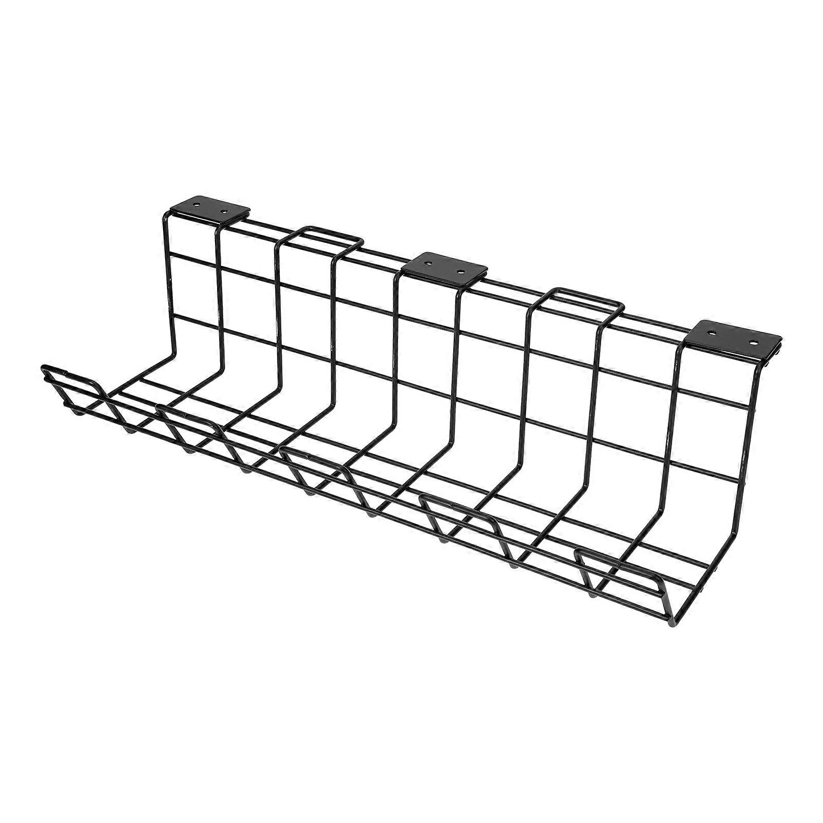 家用电线储物架电线整理器支架办公桌下电缆管理 43x17.3cm 金属 1 套