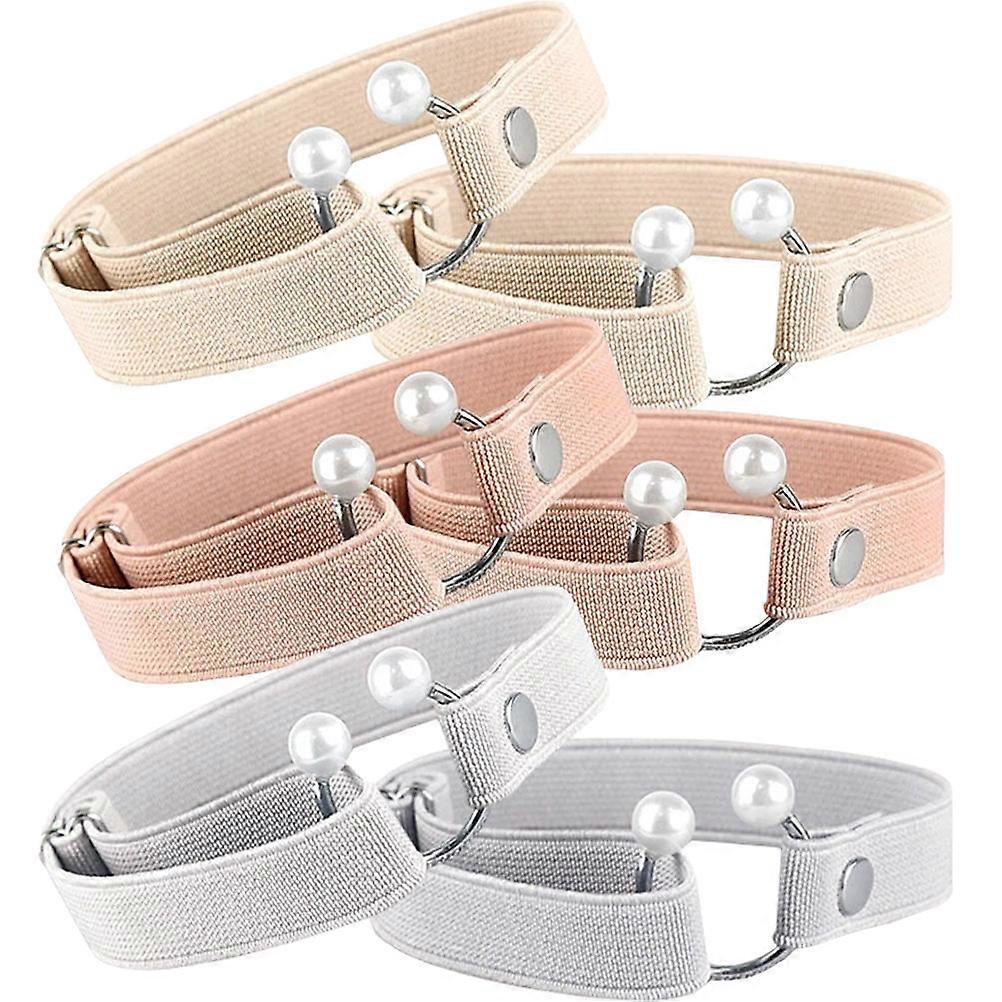 Adjustable Women's Ankle Straps for High Heels Slip On Replaceable Shoe Straps for Comfortable Fit Gray/Beige
