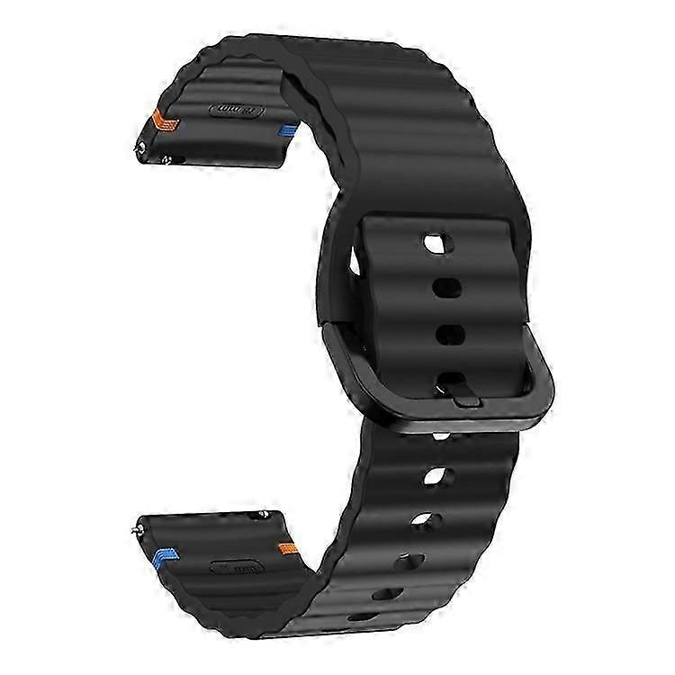Compatible For  Watch GT 5 41mm Silicone Watch Strap 18mm Wave ing Line Wrist Band