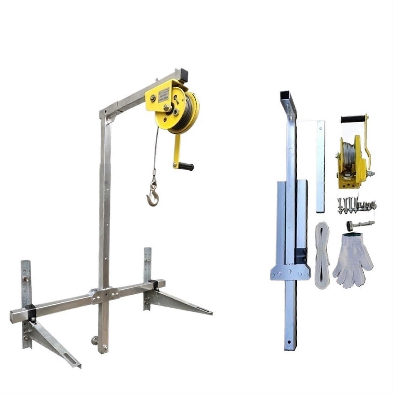 Folding20m Winch for outdoor AC units, foldable lifting tool