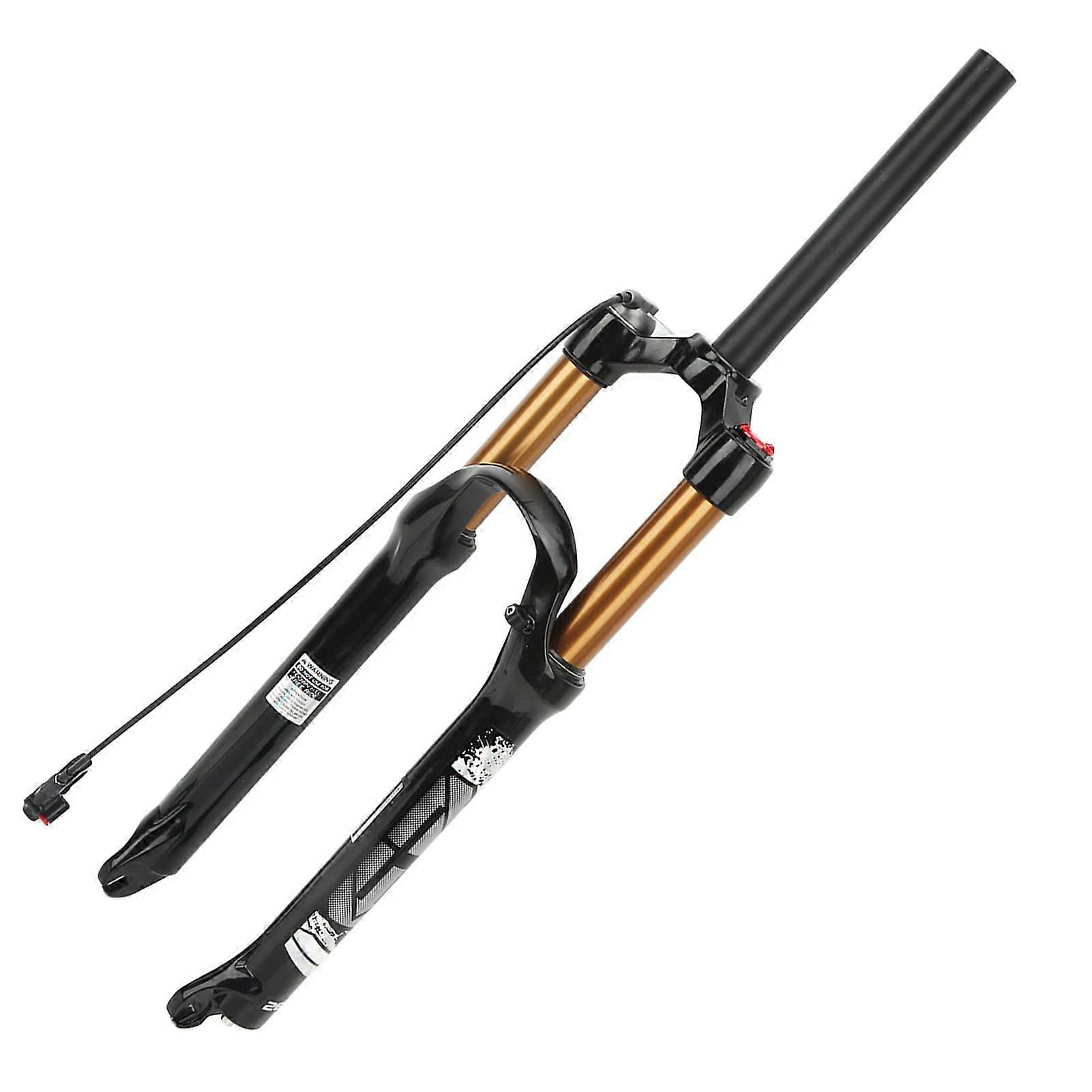 Bicycle Front Fork 26 Inch Matt Hard Suspension Fork 120 mm Straight Tube for Mountain and Folding Bikes