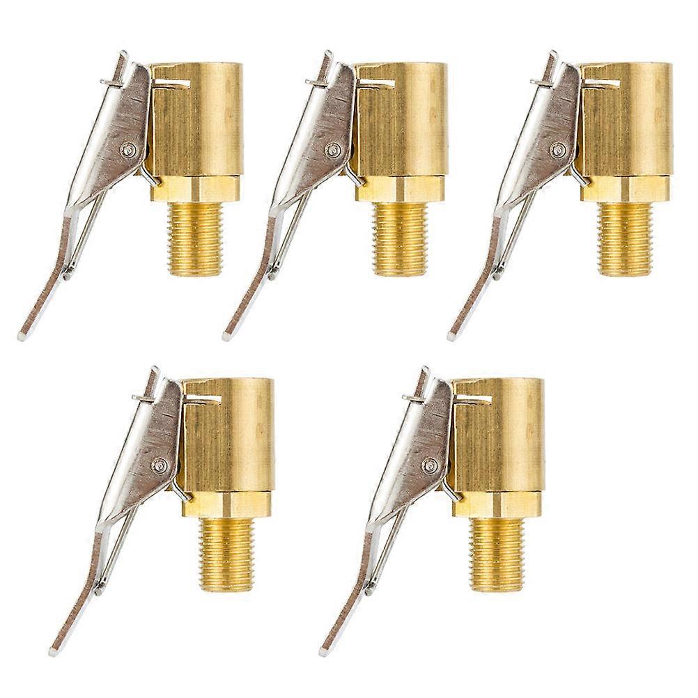 Practical Car Thread Air Chuck Made of Durable Brass for Efficient Tire Inflation 5pcs