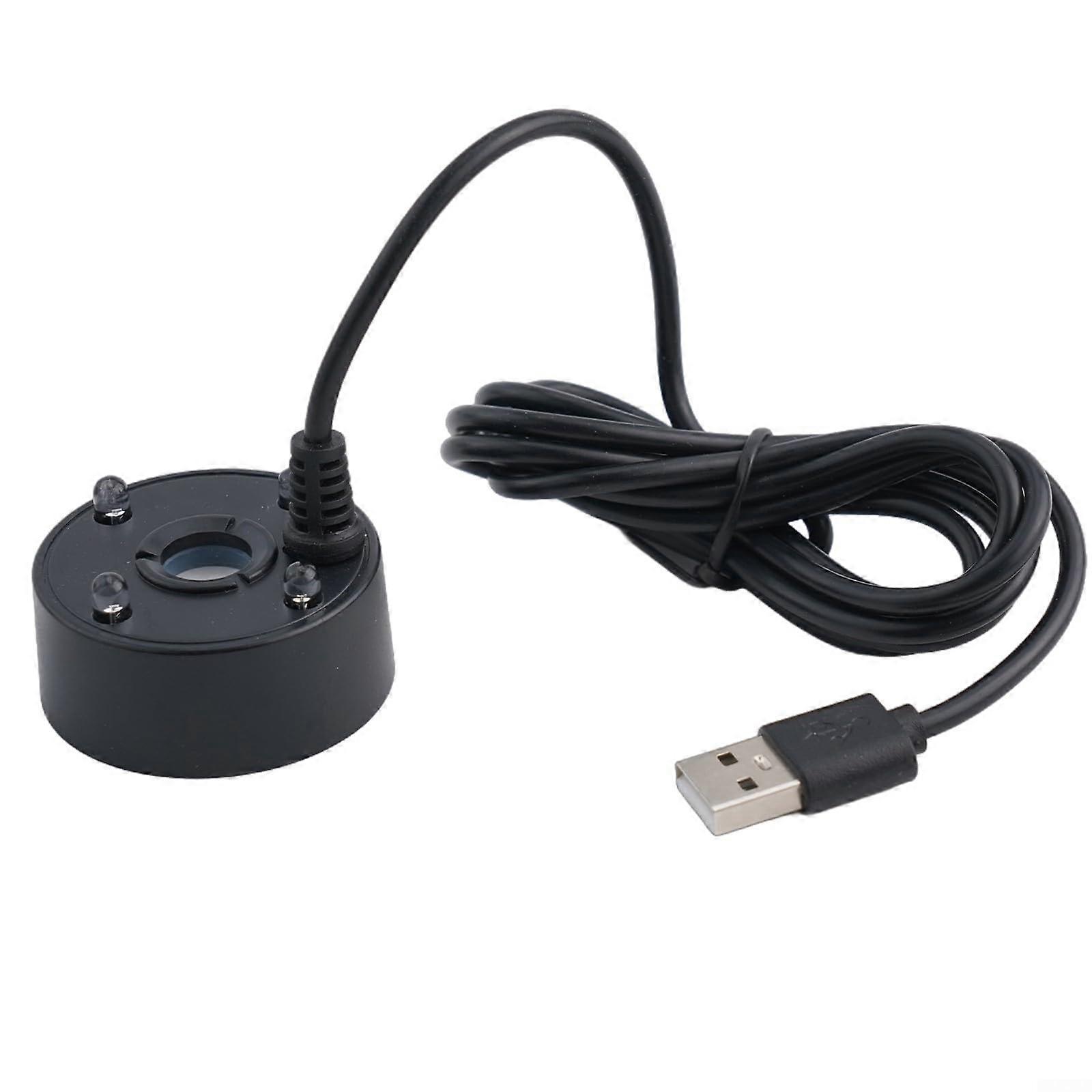 USB Powered 5V Mist Maker with LED Lighting Ideal for Aquariums, Vases and Other Decorative Applications (Black)