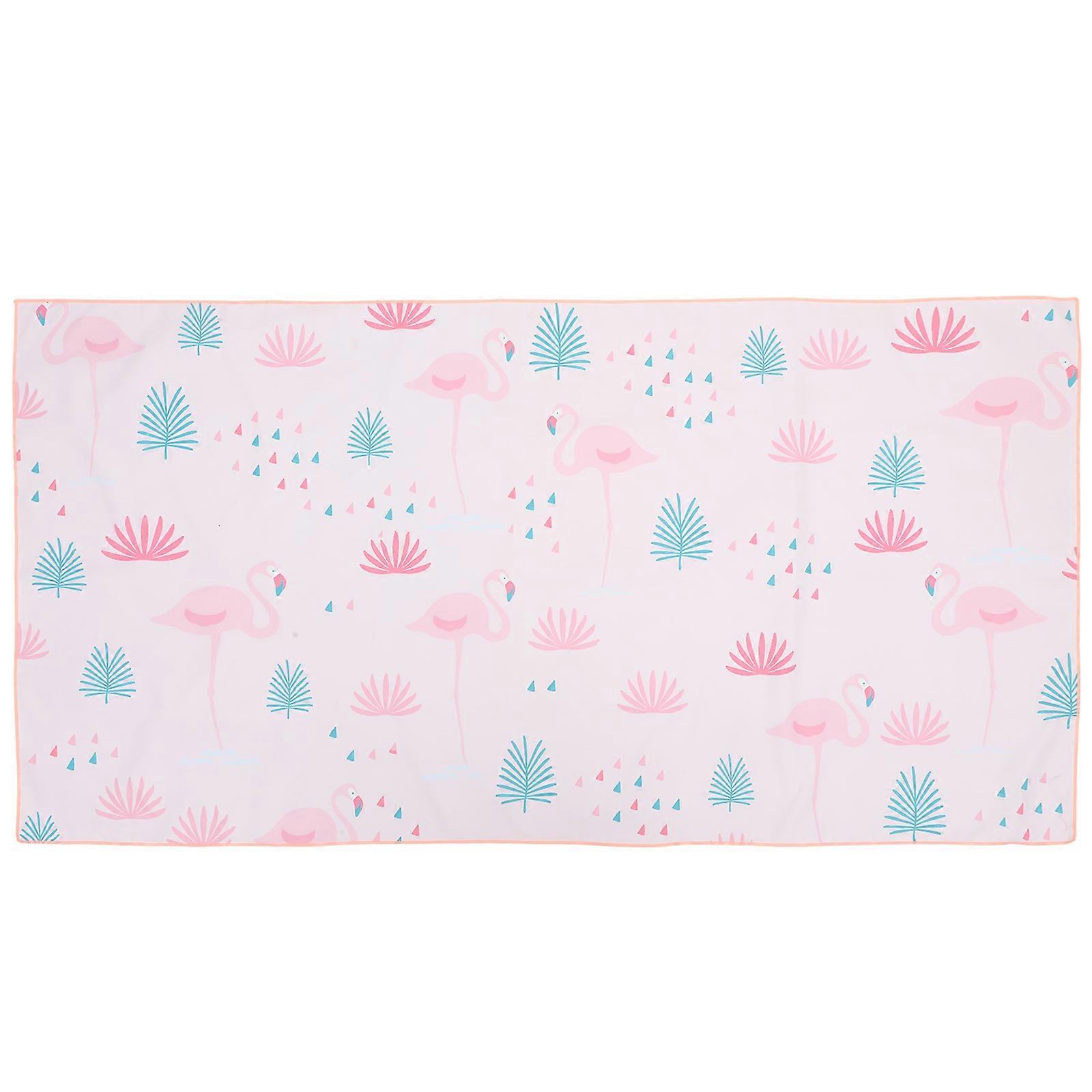 Multi Function Beach Towel Microfibre Good Air Permeability Pink 160X80cm For Camping Family Vacation 1Pack