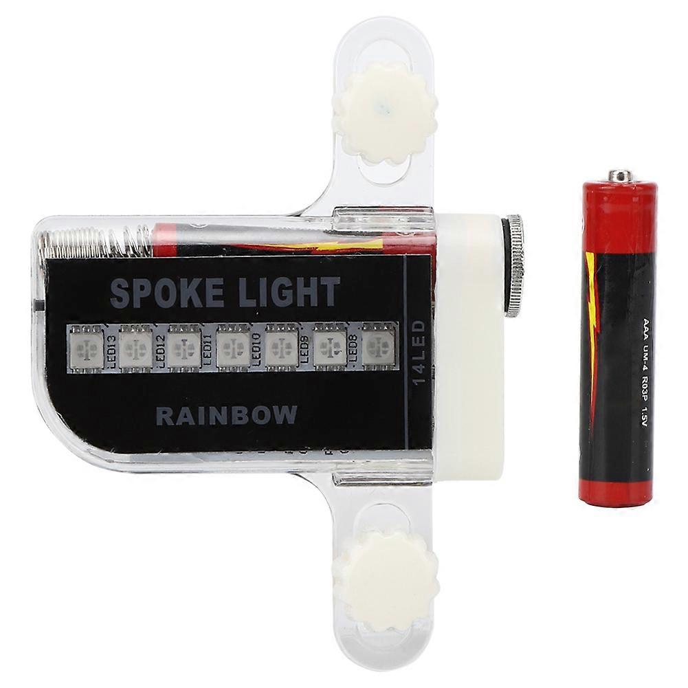 14LED 30 Patterns Bike Spoke Light Manual Switch Bicycle Cycling Accessory