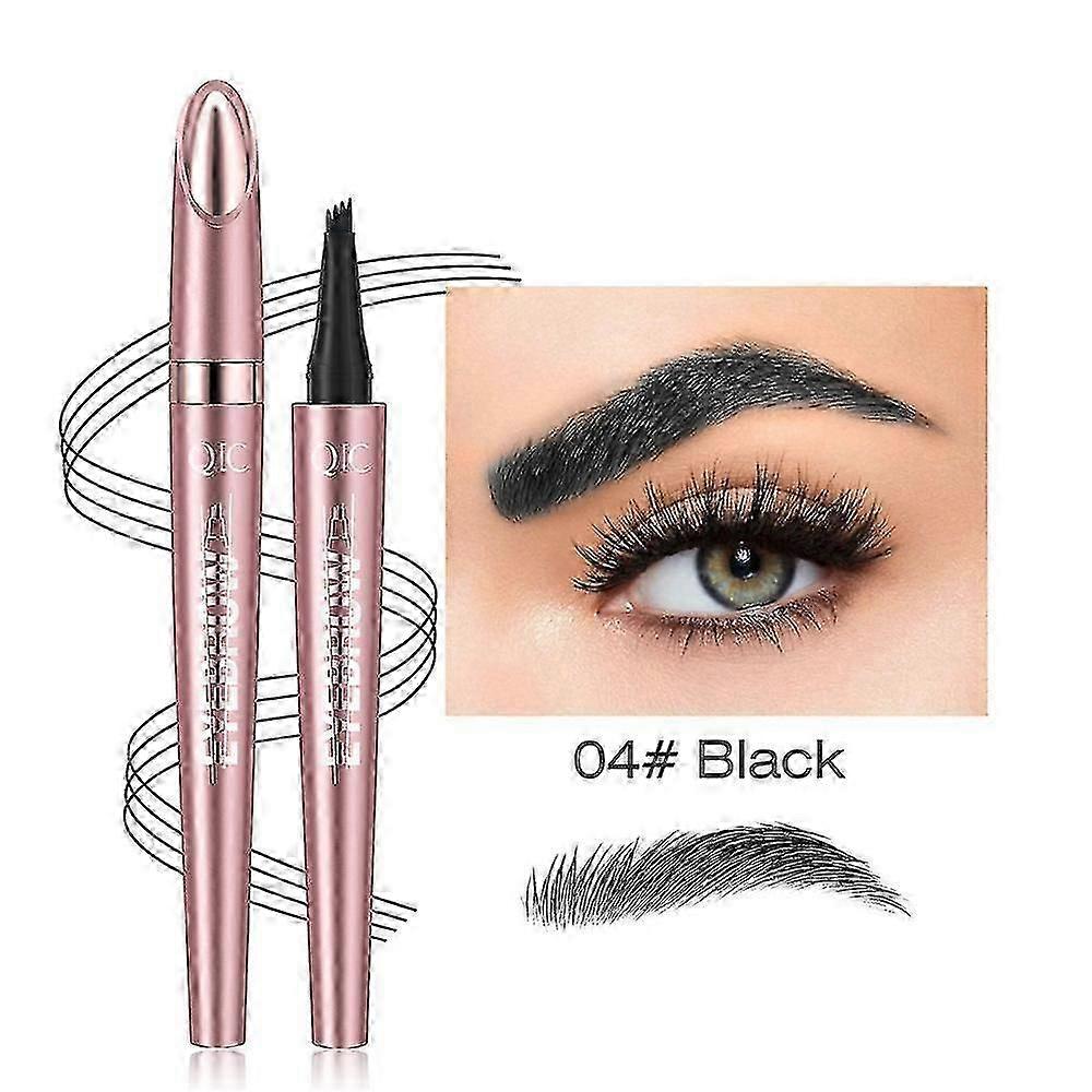 3D Waterproof Magic Microblading Eyebrow Pencil, 4-Tips Precise Brow Contouring