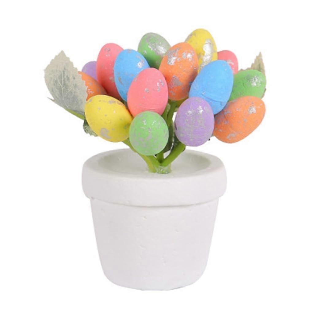 Decorative Tabletop Tree Simulated Potted Plant with Foam Eggs for Home, School, and Shopping Mall Ref: 5626