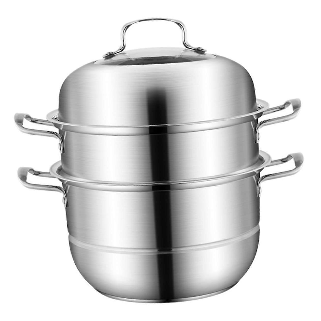 Steamer Pot Three-Tier Set for Soups, Vegetables, and Seafood, Multifunctional, Easy to Clean