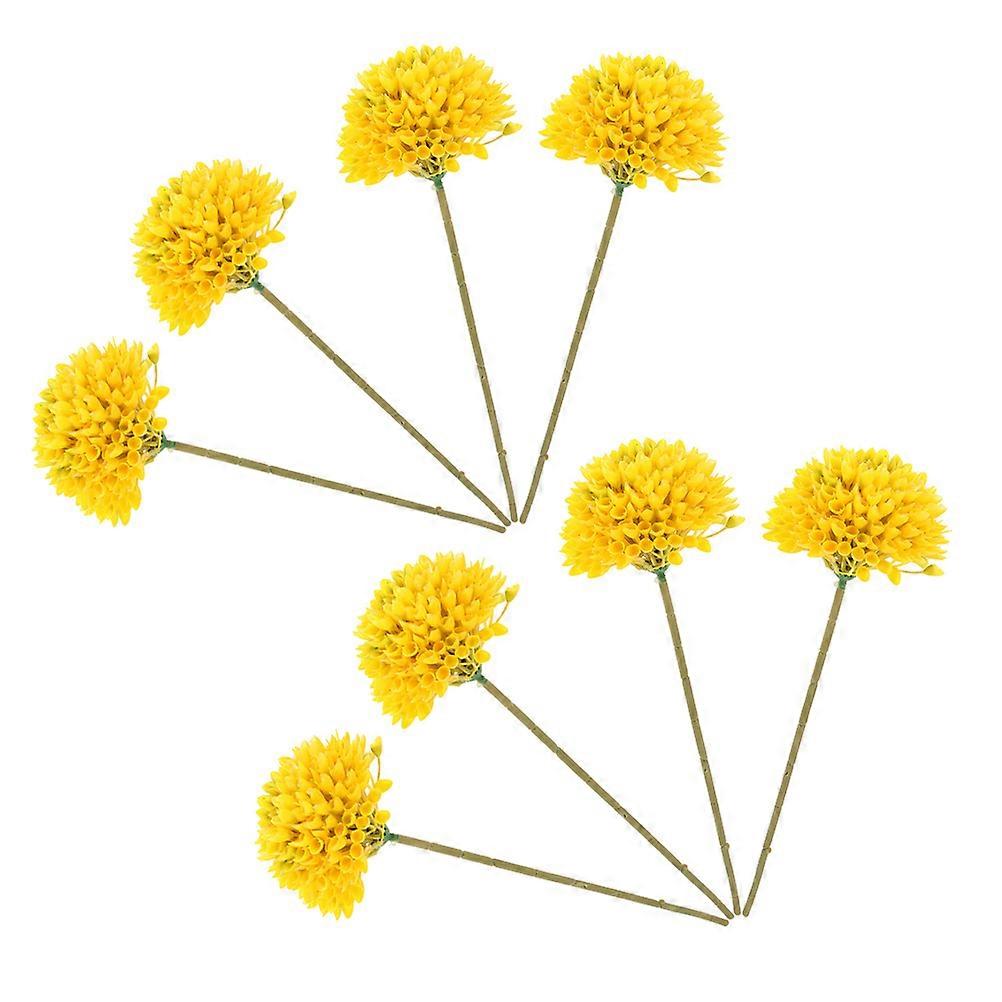 6PCS Artificial Dandelion Plants for Vase Decorative Faux Greenery with Lifelike Touch Realistic Wedding Floral Arrangements Craft Supplies Home