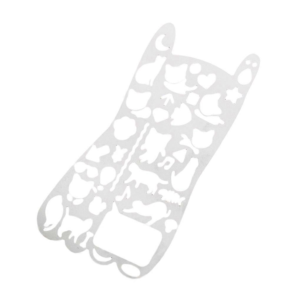 Children Drawing Template Cats Diy Crafts Scrapbooking School Projects Silver 13 3 X 7 3 Cm Stenciling 1Set