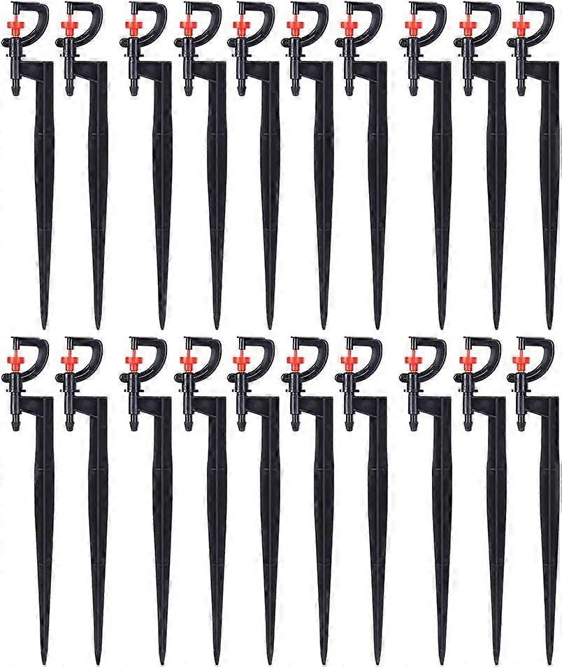 40 Pieces Garden Watering Sprinklers G Type 360 Degree Rotatable Plastic Spray Nozzle Accessories for Stadiums and Courtyards